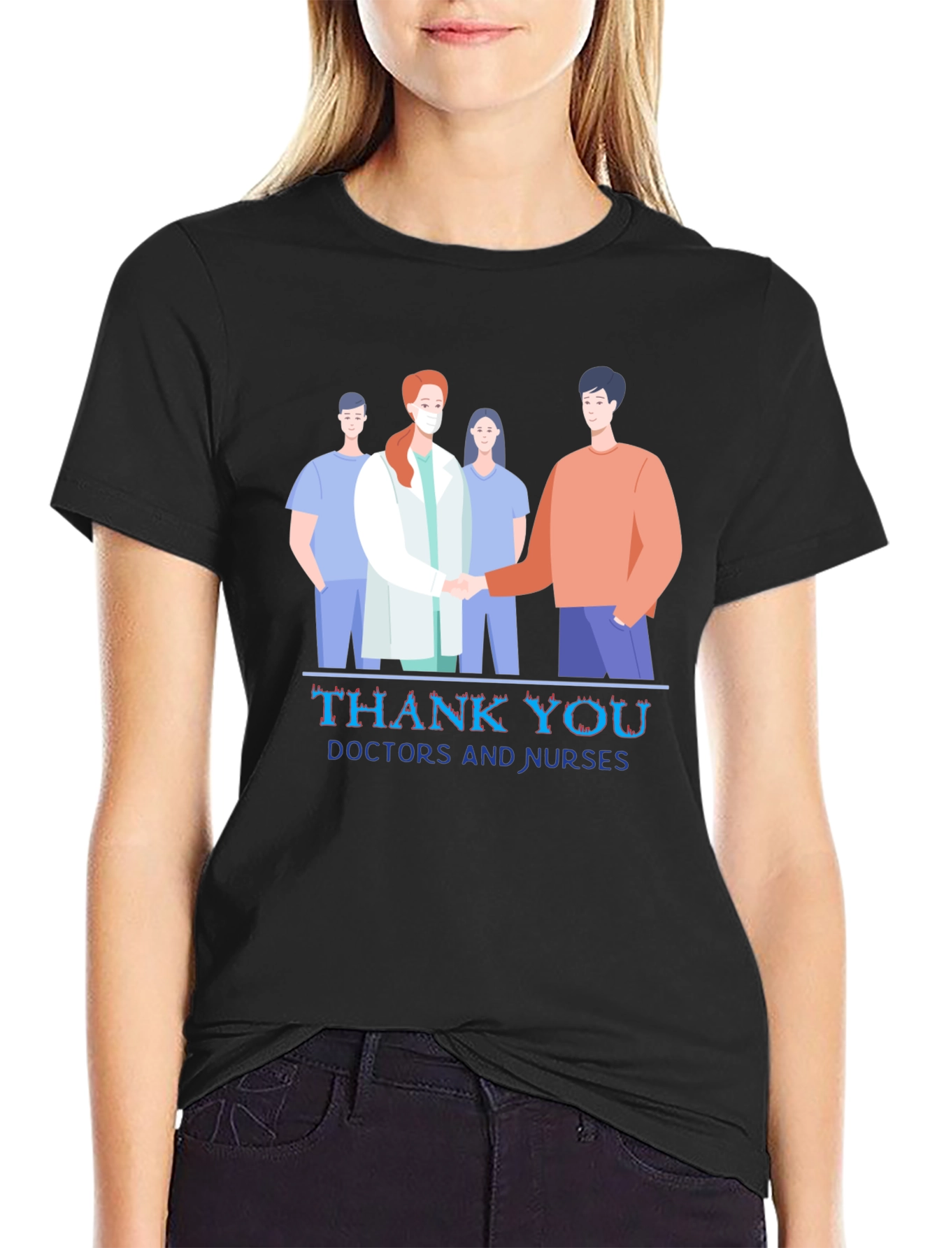 Thank You Doctors and Nurses Graphic Tee