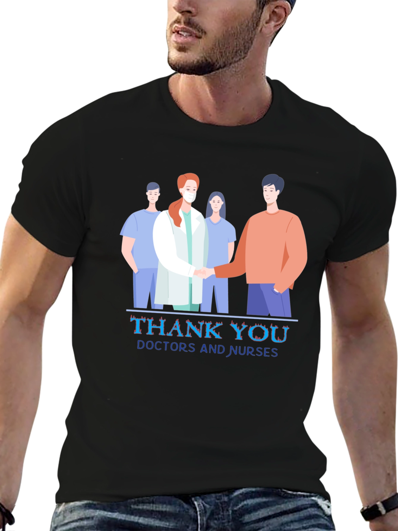 Thank You Doctors and Nurses Graphic Tee