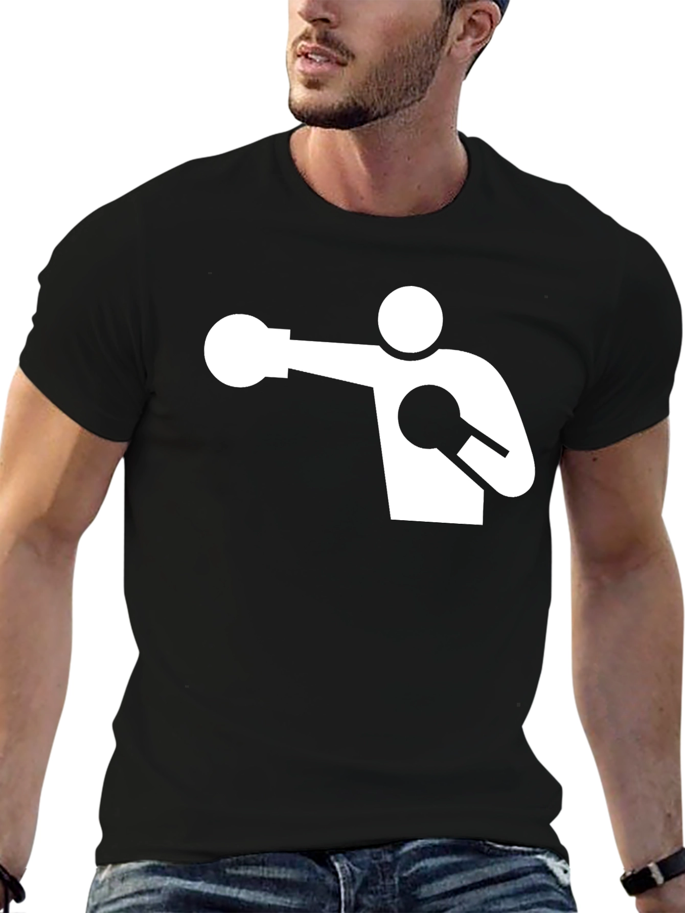 Boxer Silhouette Graphic Tee - Punch Out Style