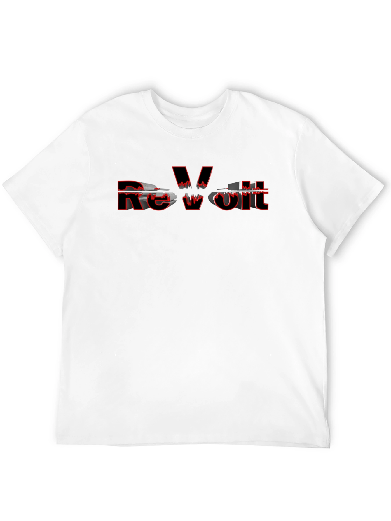 Revolt Graphic Print Black T-Shirt