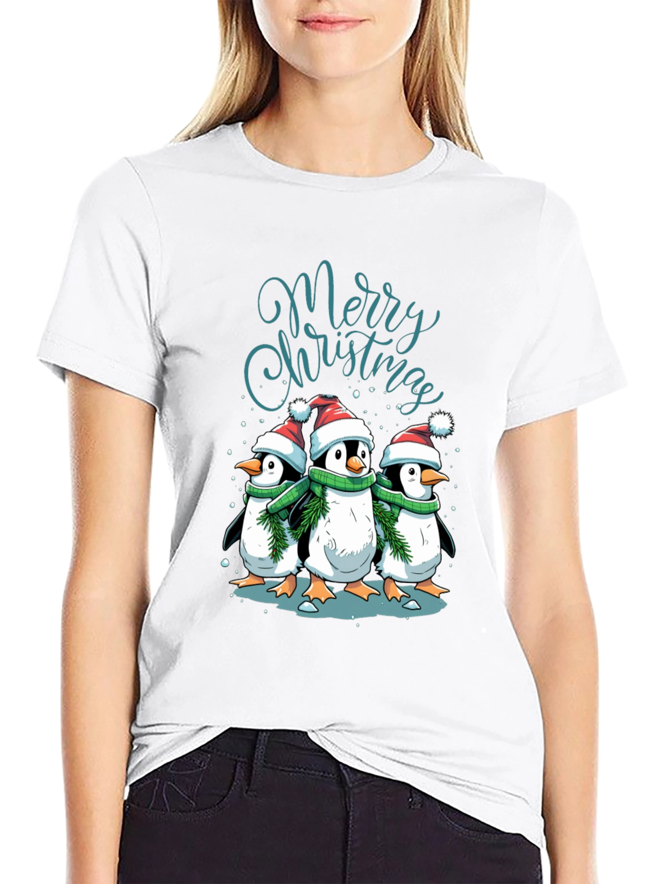 Festive Penguin Christmas T-Shirt