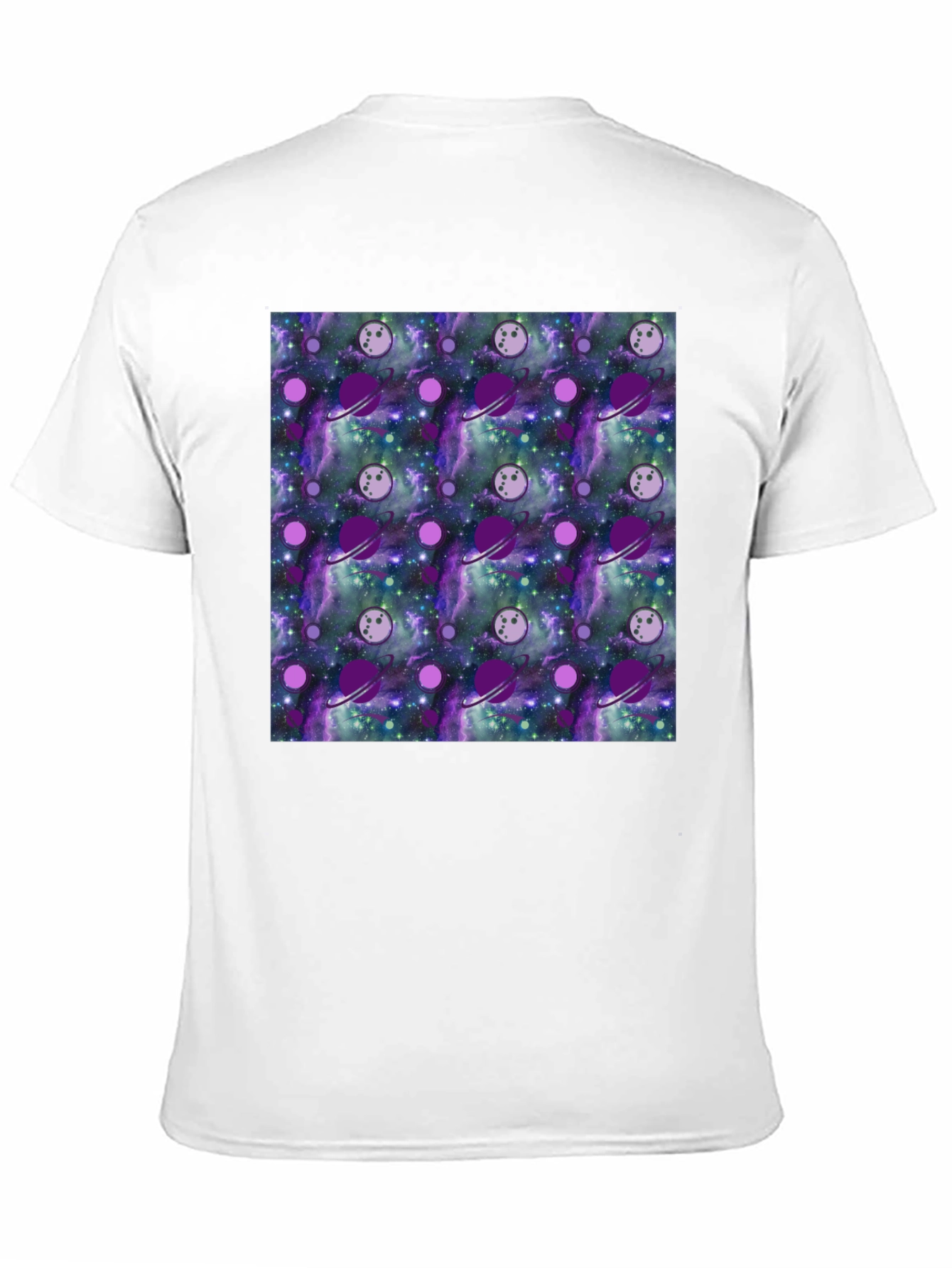 Galaxy Planets Pattern T-Shirt