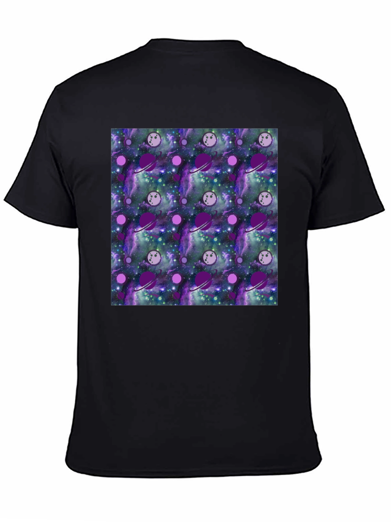 Galaxy Planets Pattern T-Shirt
