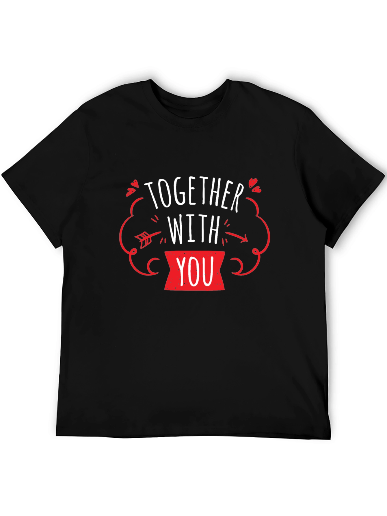 Together With You Valentines Day Graphic Tee