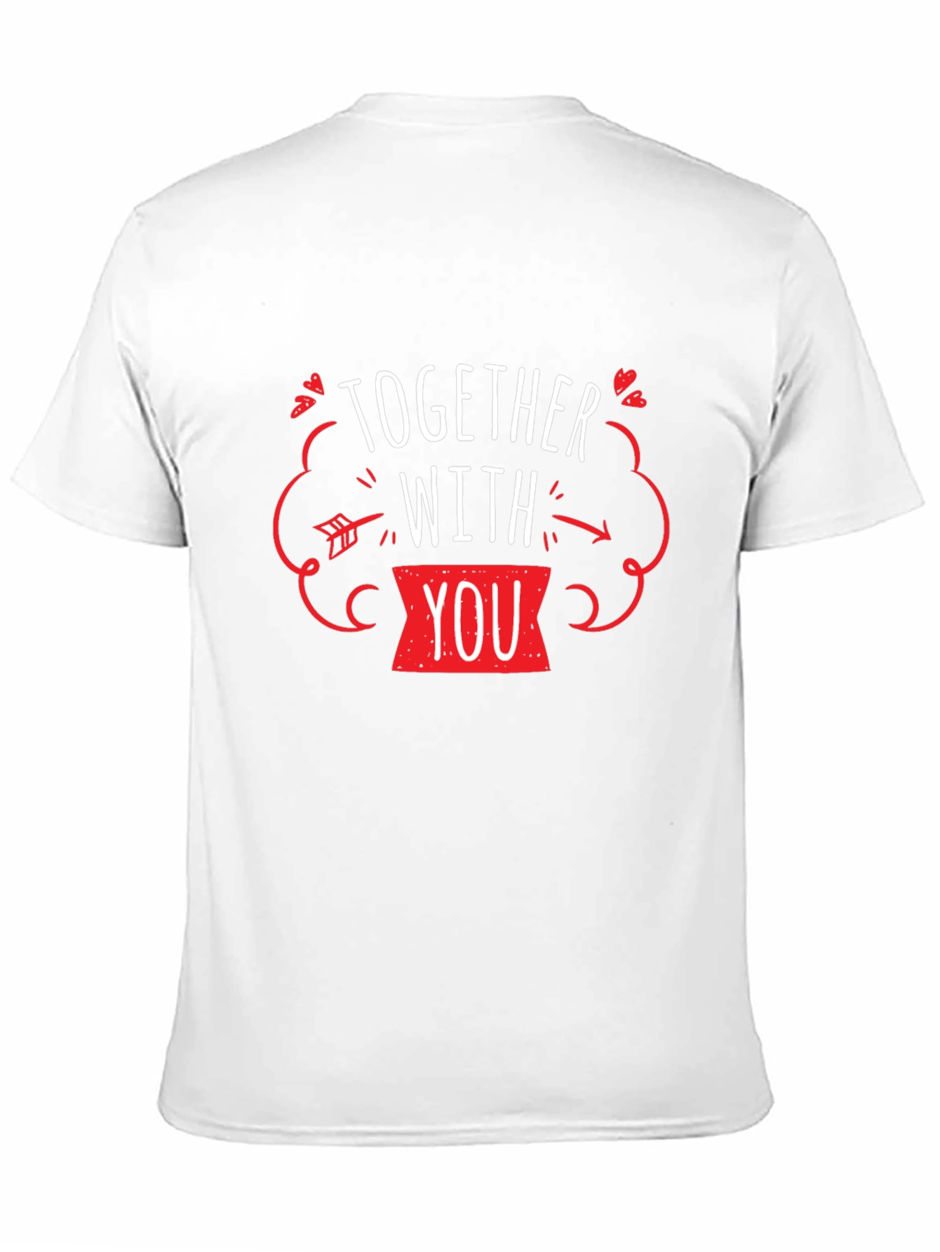 Together With You Valentines Day Graphic Tee