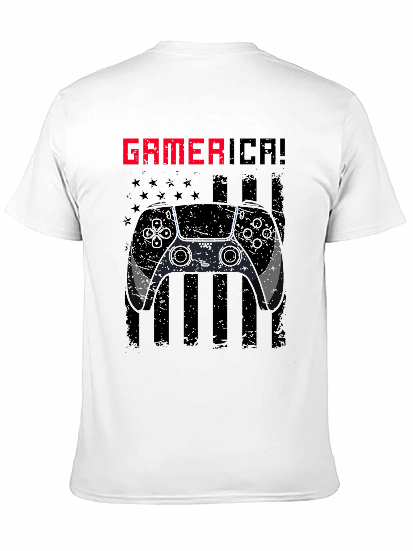 Gamerica Flag Controller Graphic Tee