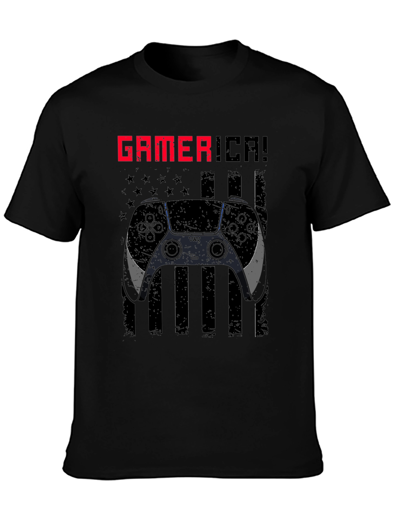 Gamerica Flag Controller Graphic Tee