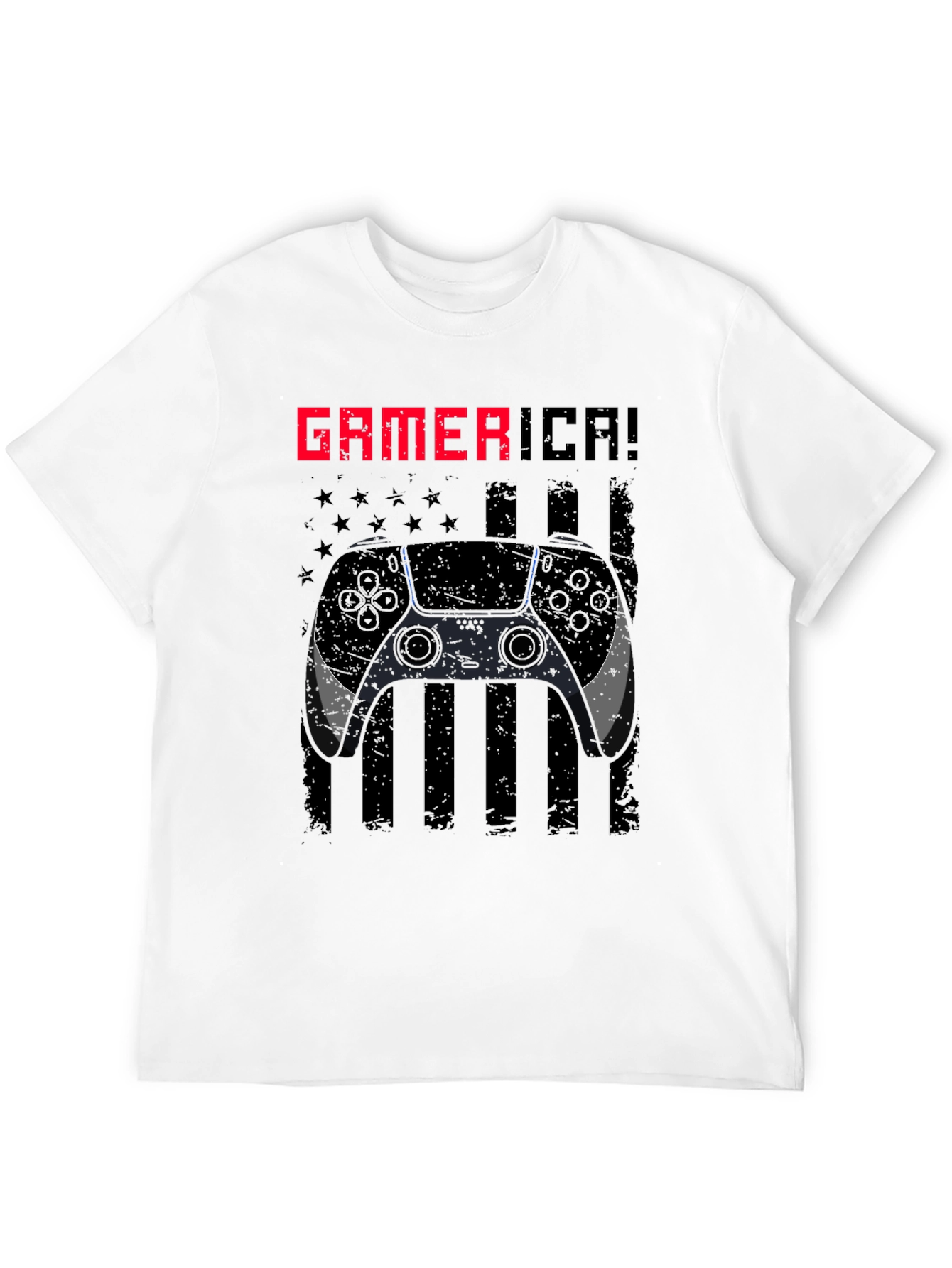 Gamerica Flag Controller Graphic Tee