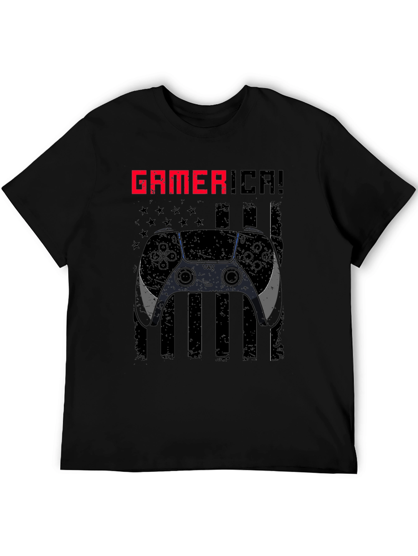 Gamerica Flag Controller Graphic Tee