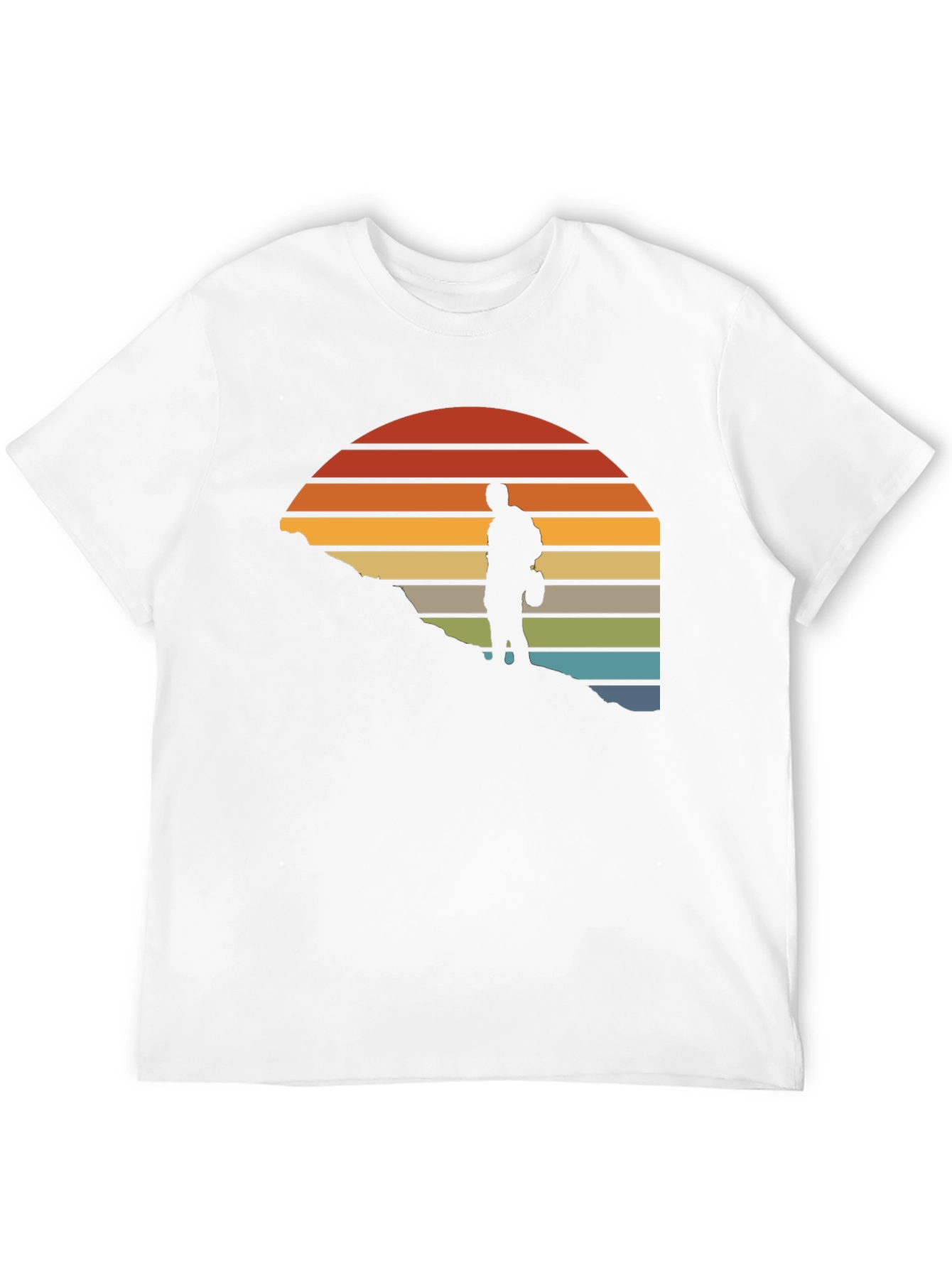 Hiker Silhouette Sunset Graphic Tee