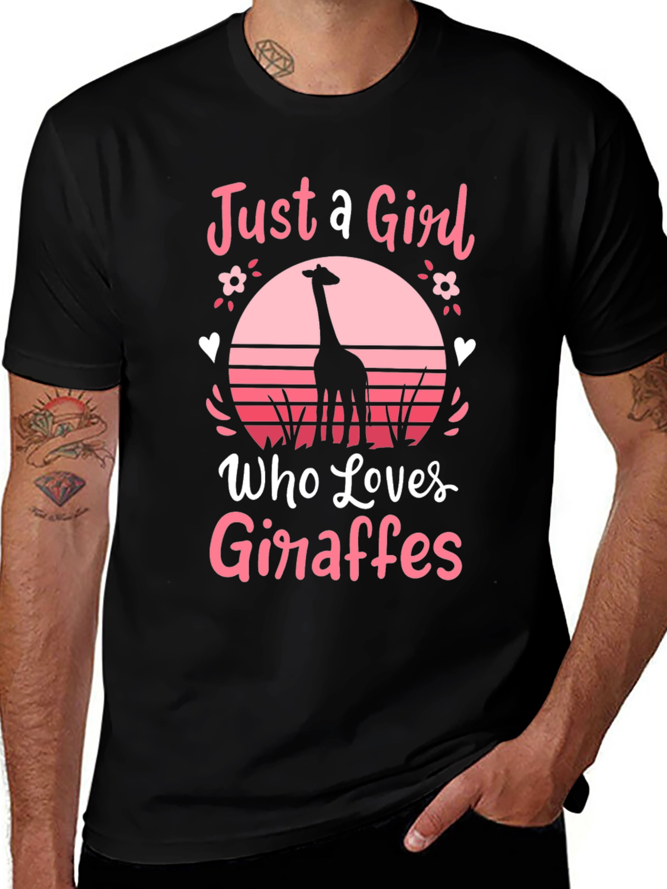 Just a Girl Who Loves Giraffes T-Shirt