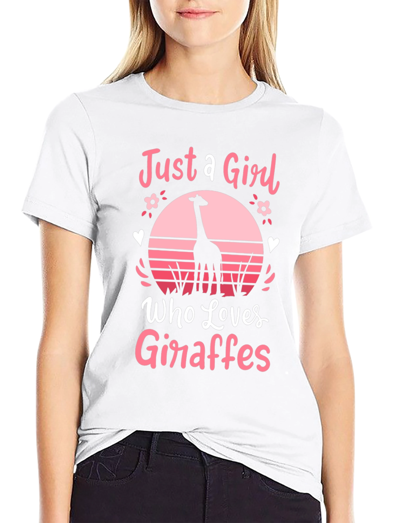 Just a Girl Who Loves Giraffes T-Shirt