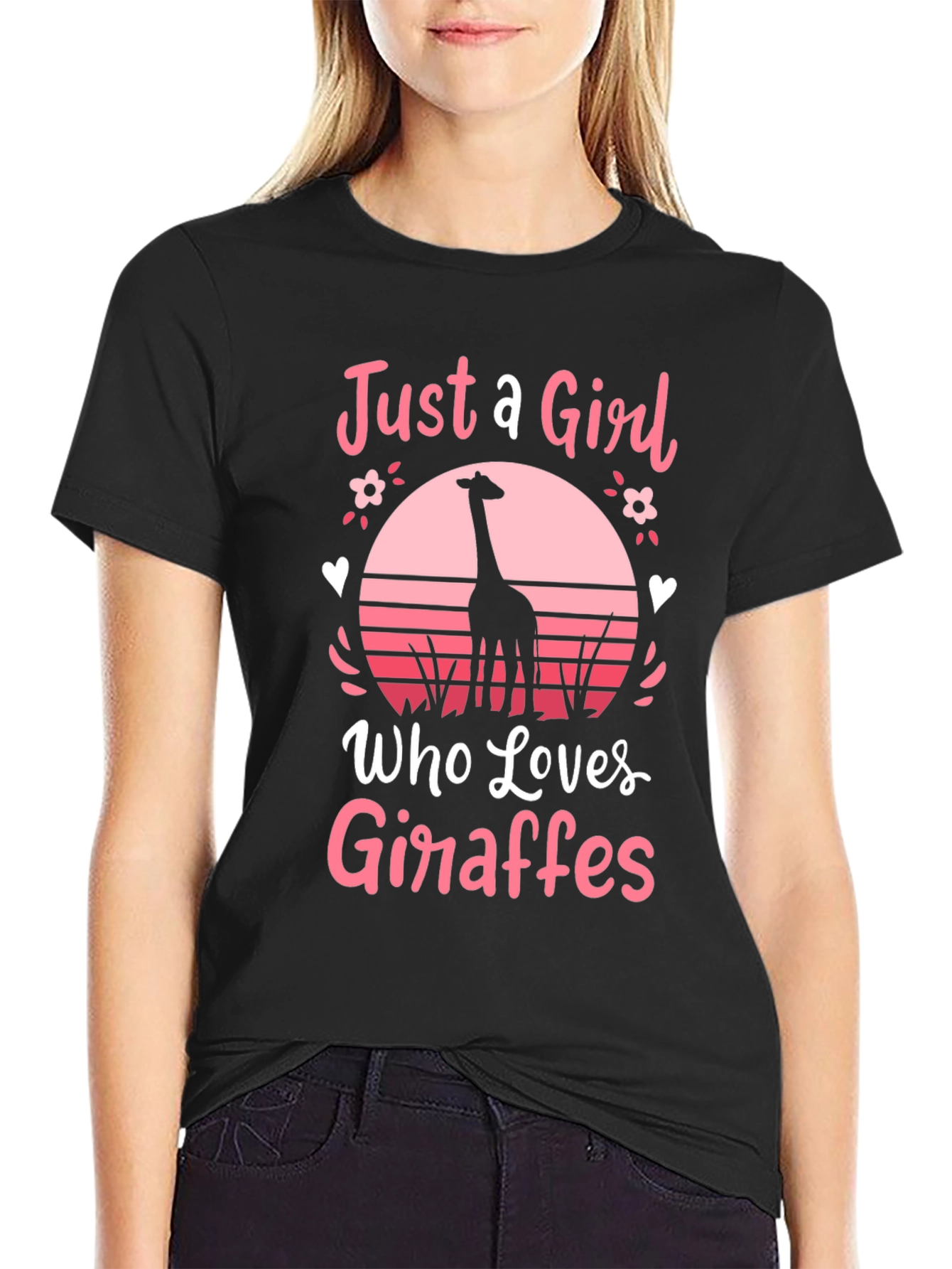 Just a Girl Who Loves Giraffes T-Shirt