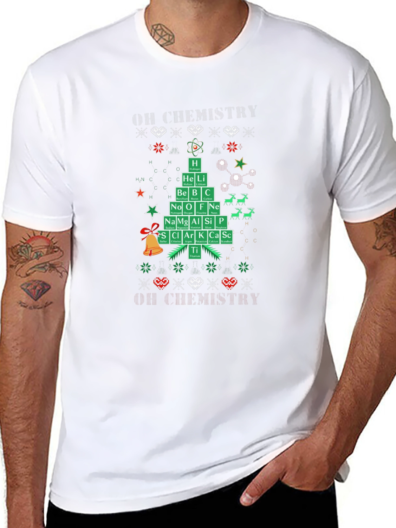 Chemistry Christmas Tree T-Shirt