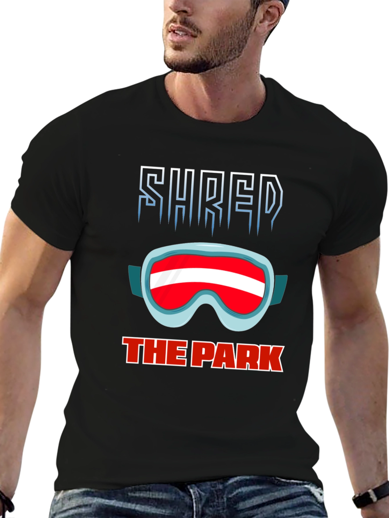 Shred the Park Black Graphic T-Shirt