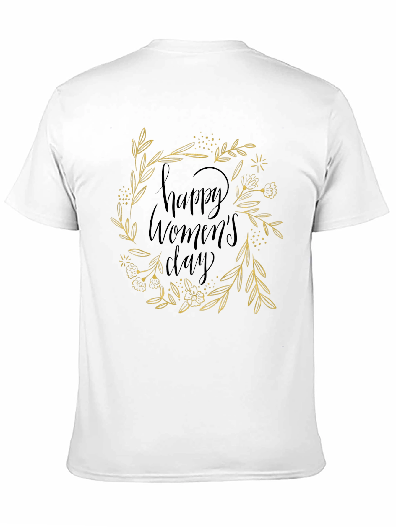 Happy Womens Day Black Graphic Tee