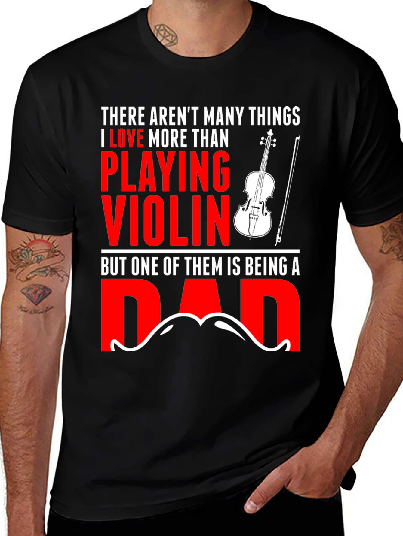 Violin Dad T-Shirt: Music Lovers Gift