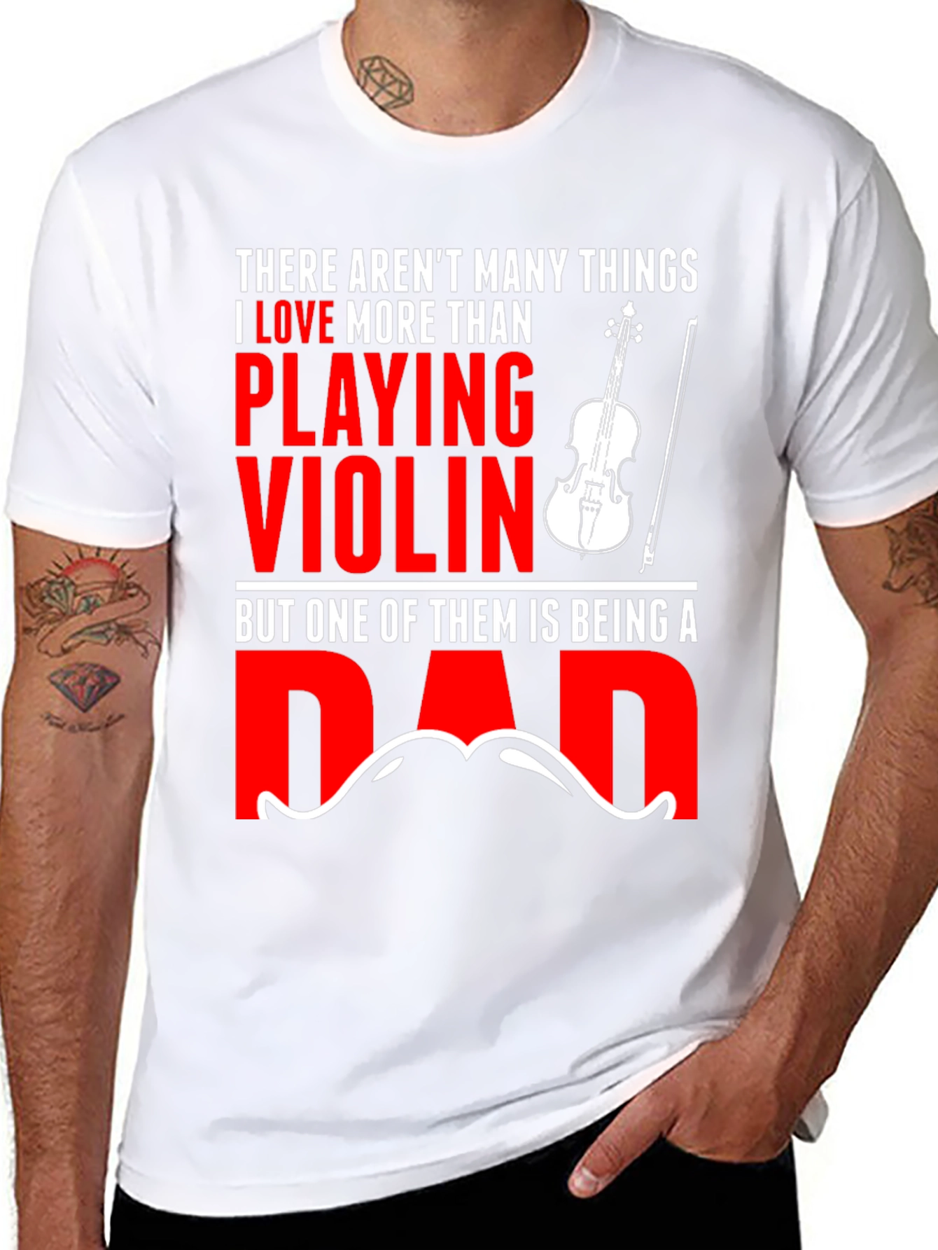 Violin Dad T-Shirt: Music Lovers Gift