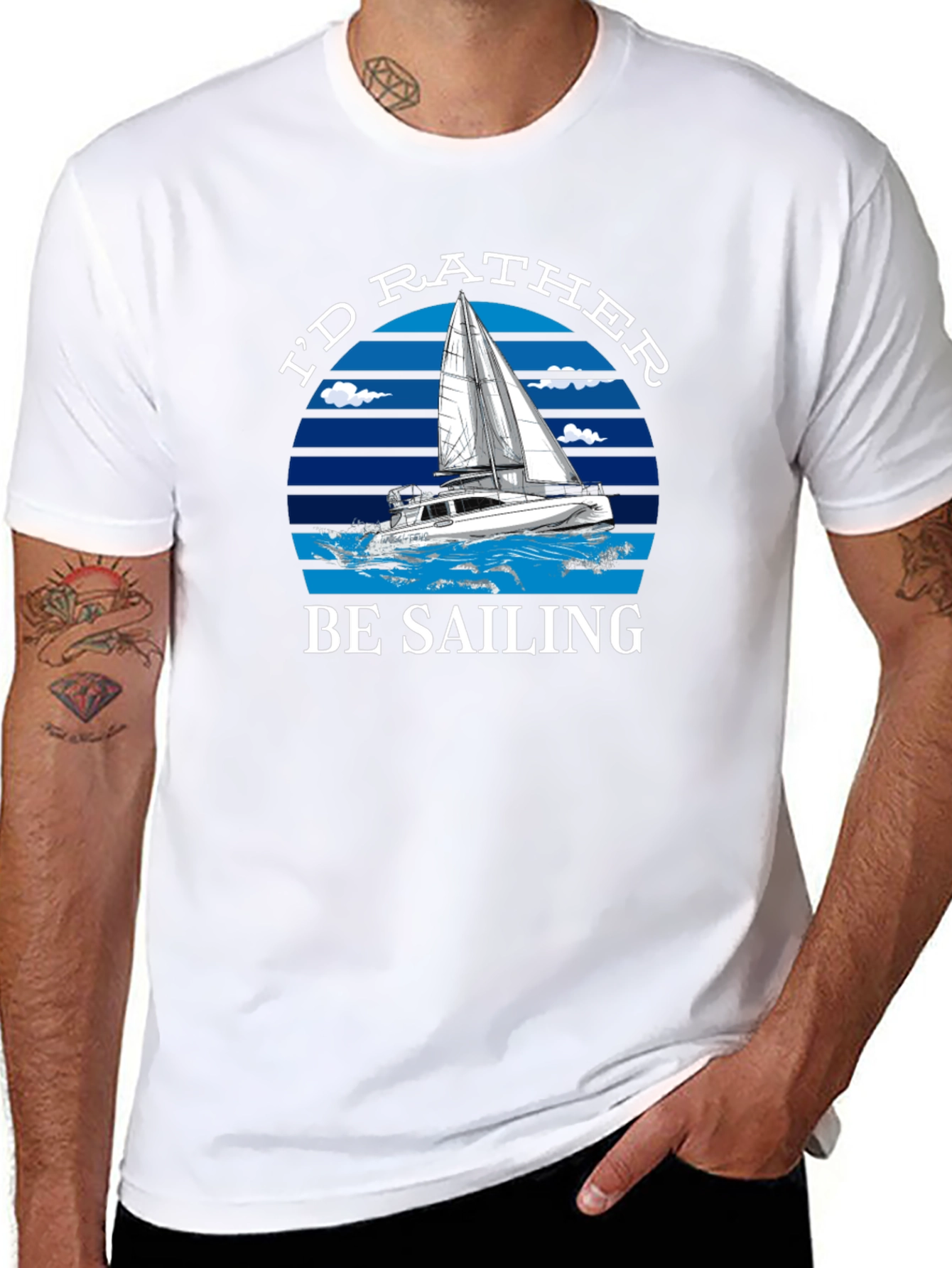 Id Rather Be Sailing T-Shirt