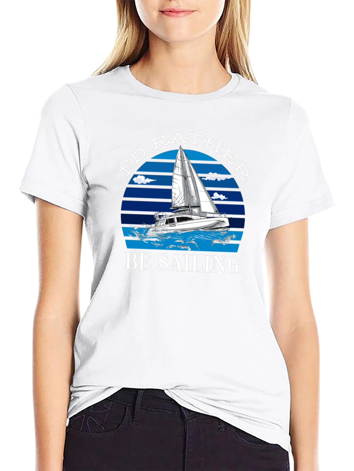 Id Rather Be Sailing T-Shirt
