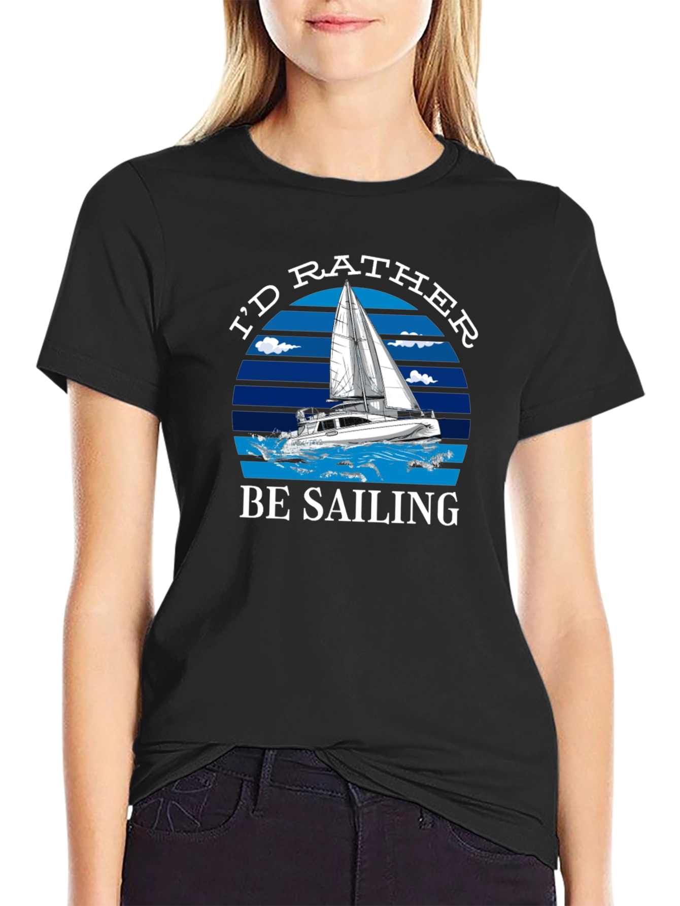 Id Rather Be Sailing T-Shirt