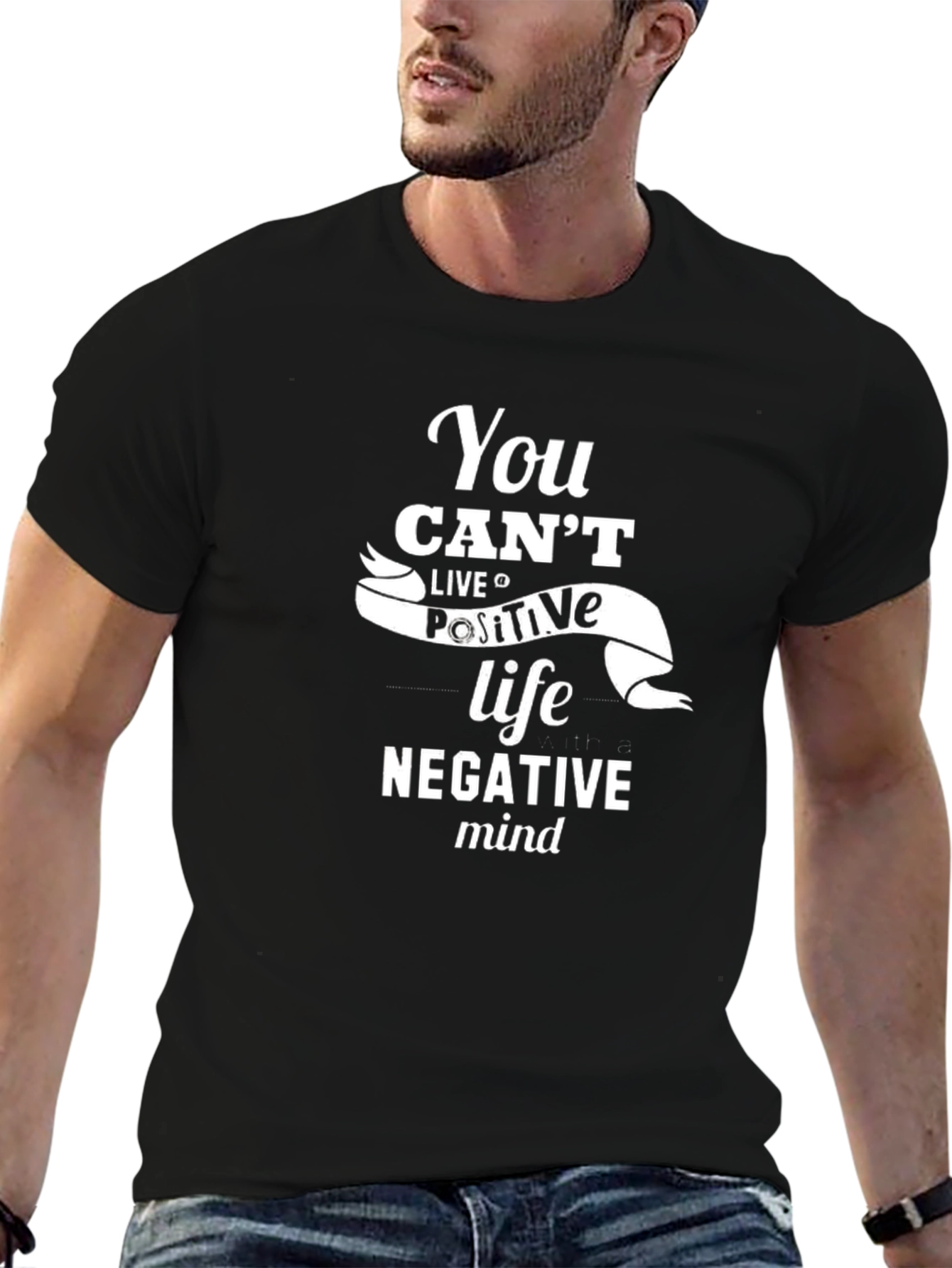 Positive Life T-Shirt - Motivational Graphic Tee