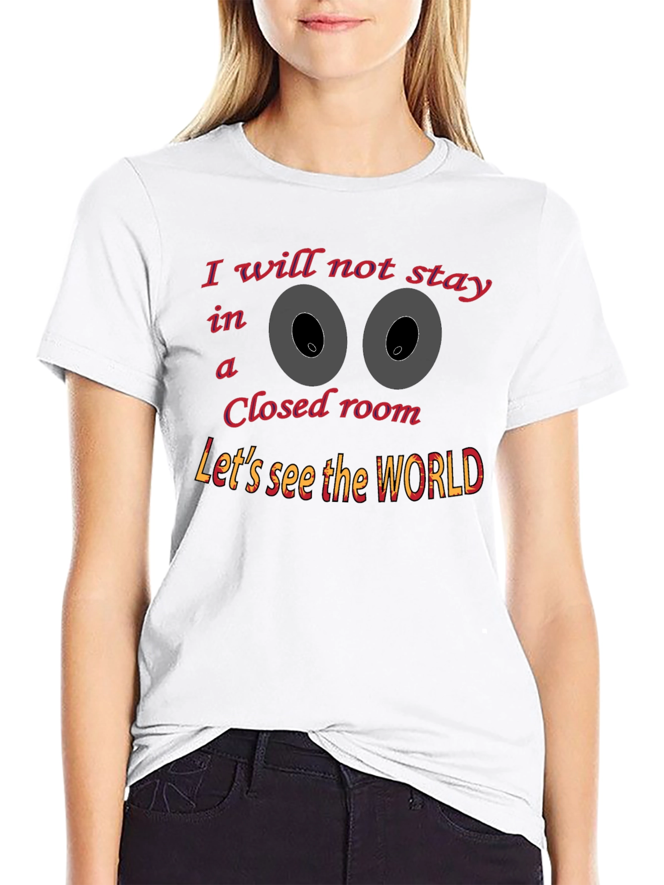Motivational Graphic Tee - Lets See the World