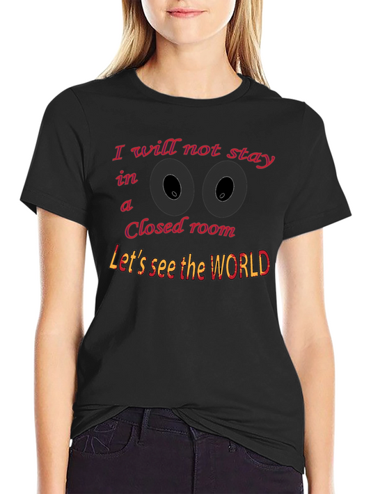 Motivational Graphic Tee - Lets See the World