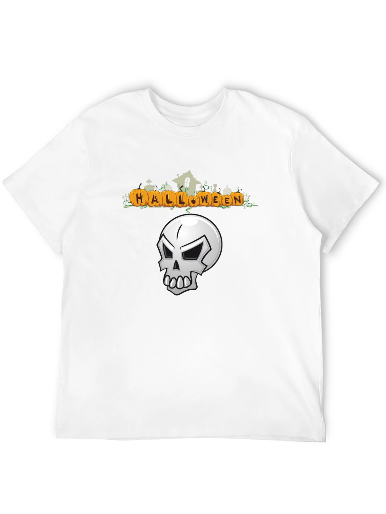 Halloween Graphic Tee - Skull Design