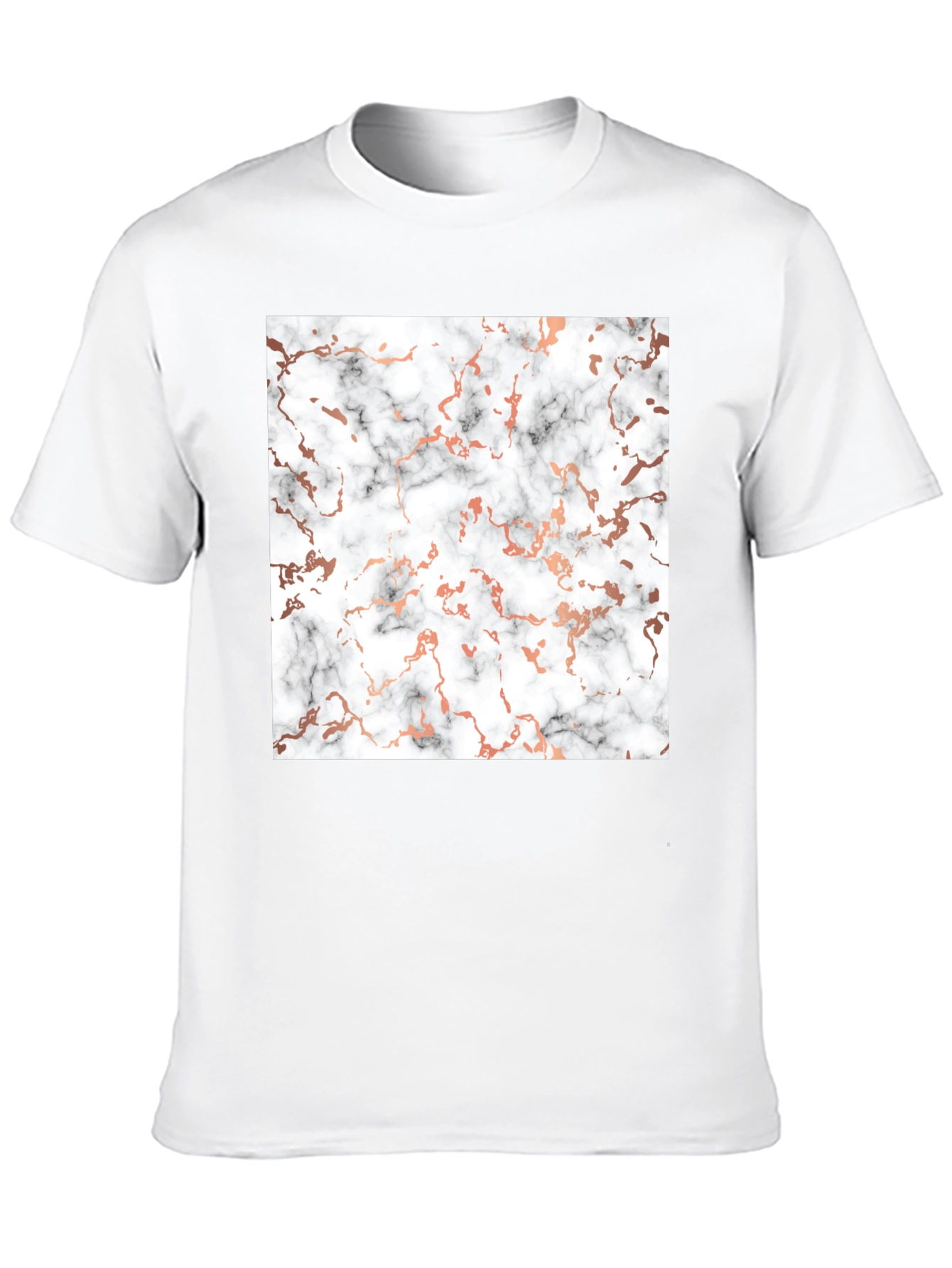 Marble Pattern Black T-Shirt