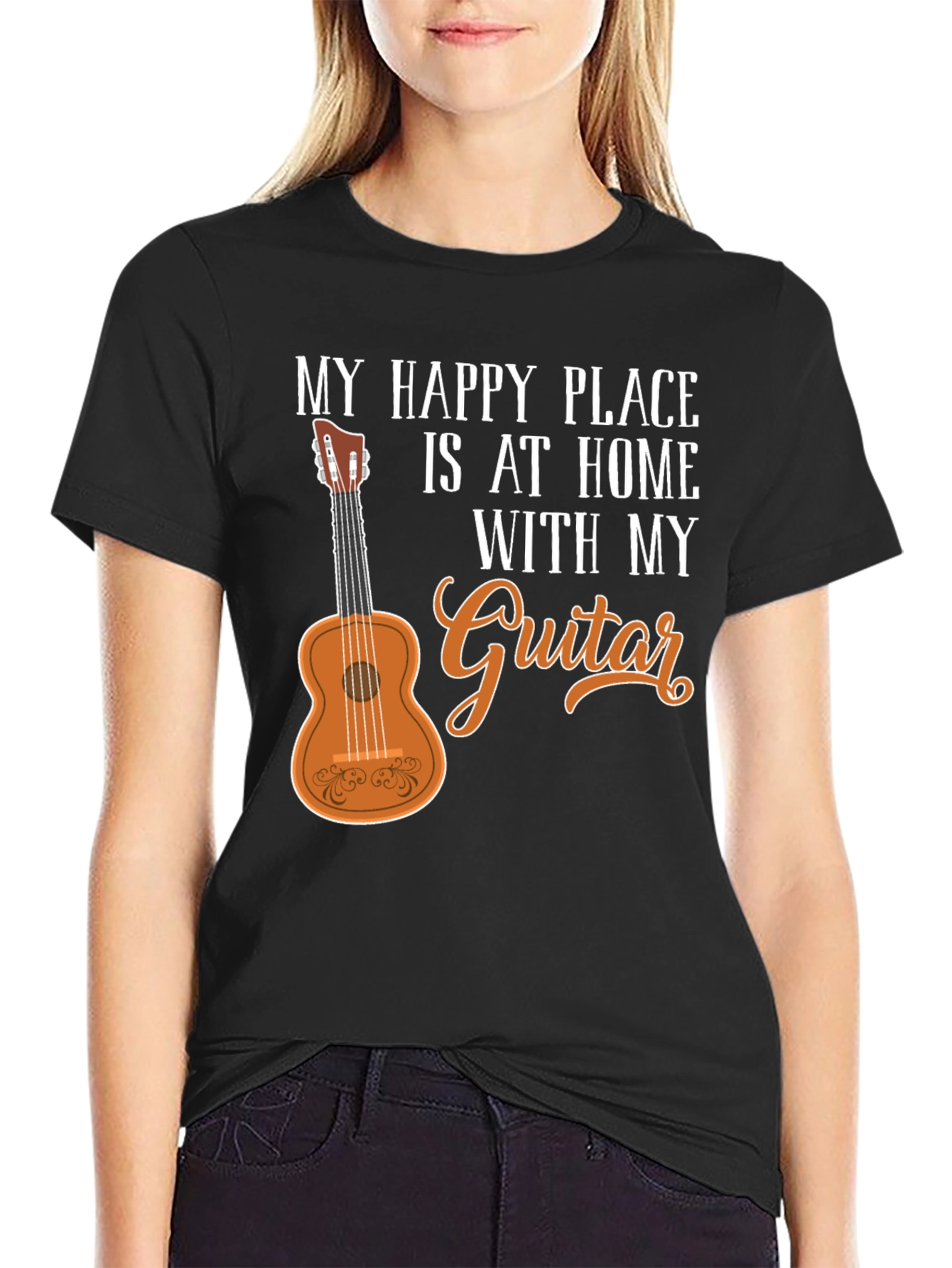 My Happy Place Guitar Graphic T-Shirt