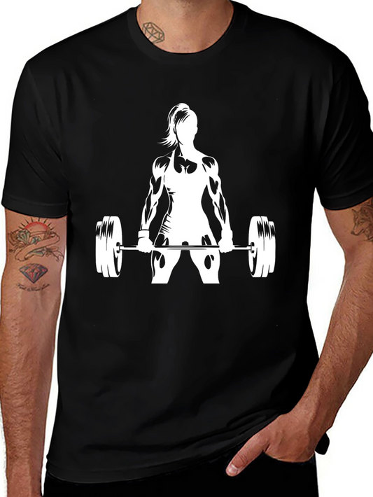 Weightlifting Woman Black T-Shirt