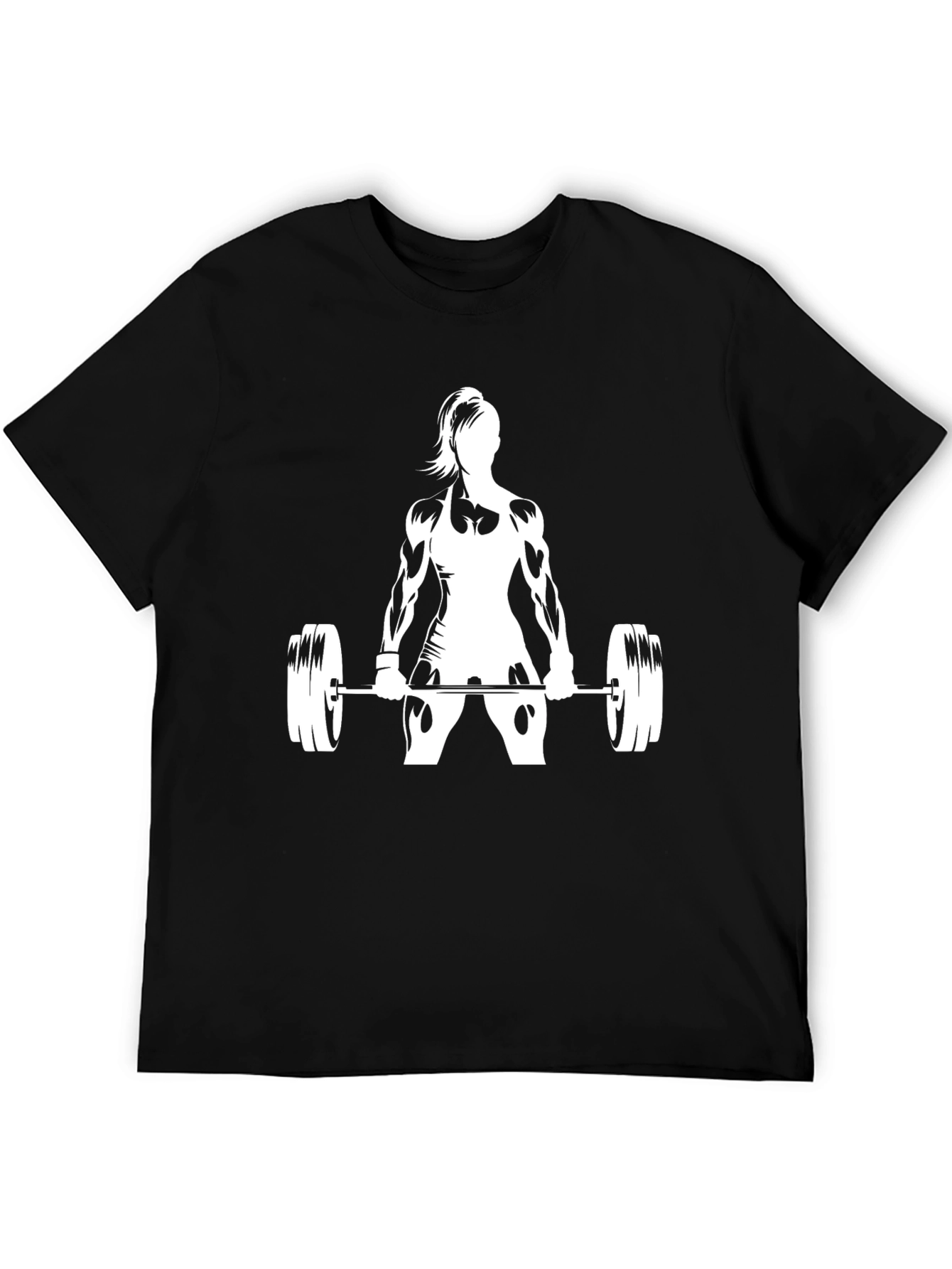 Weightlifting Woman Black T-Shirt