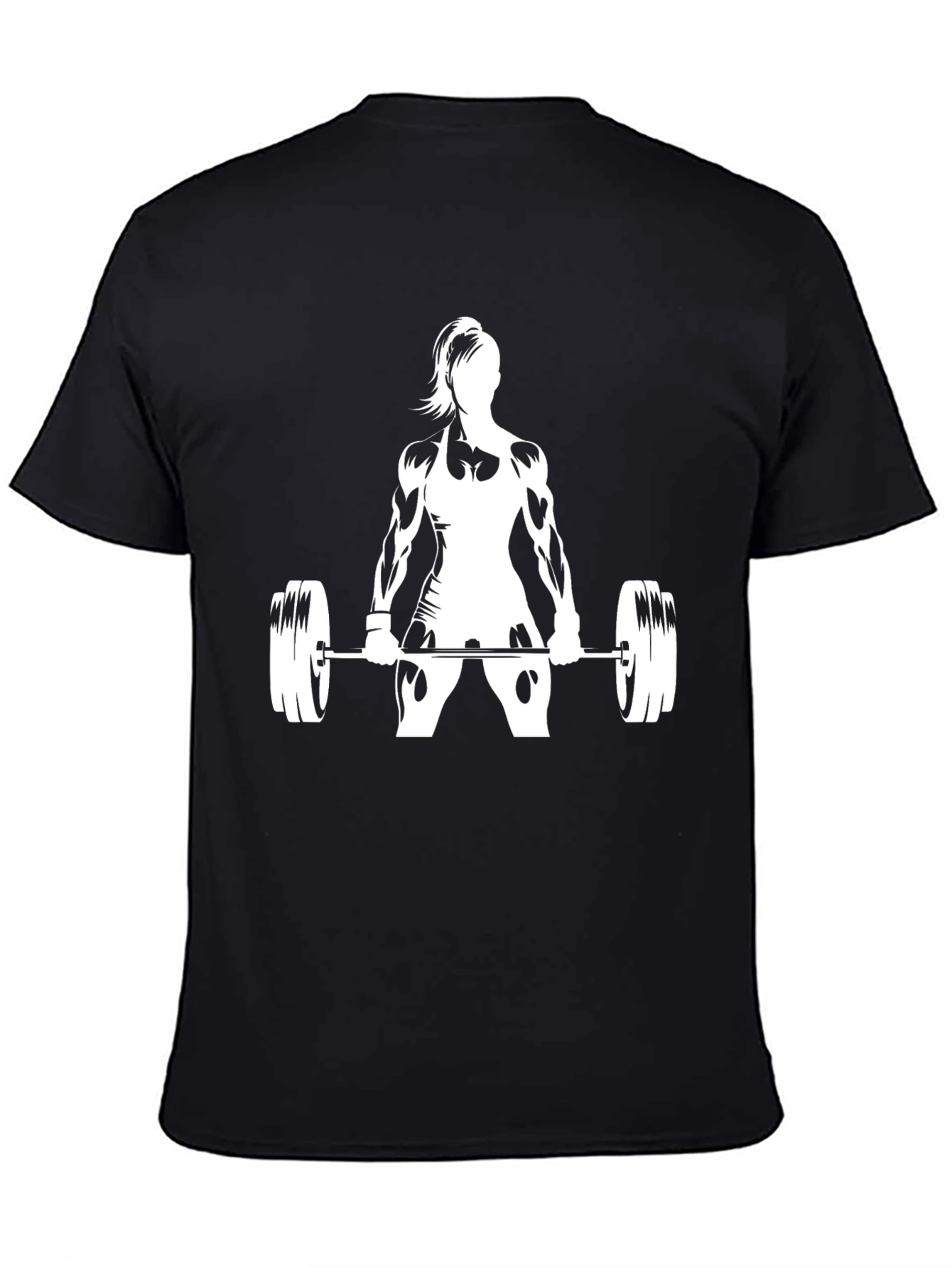 Weightlifting Woman Black T-Shirt
