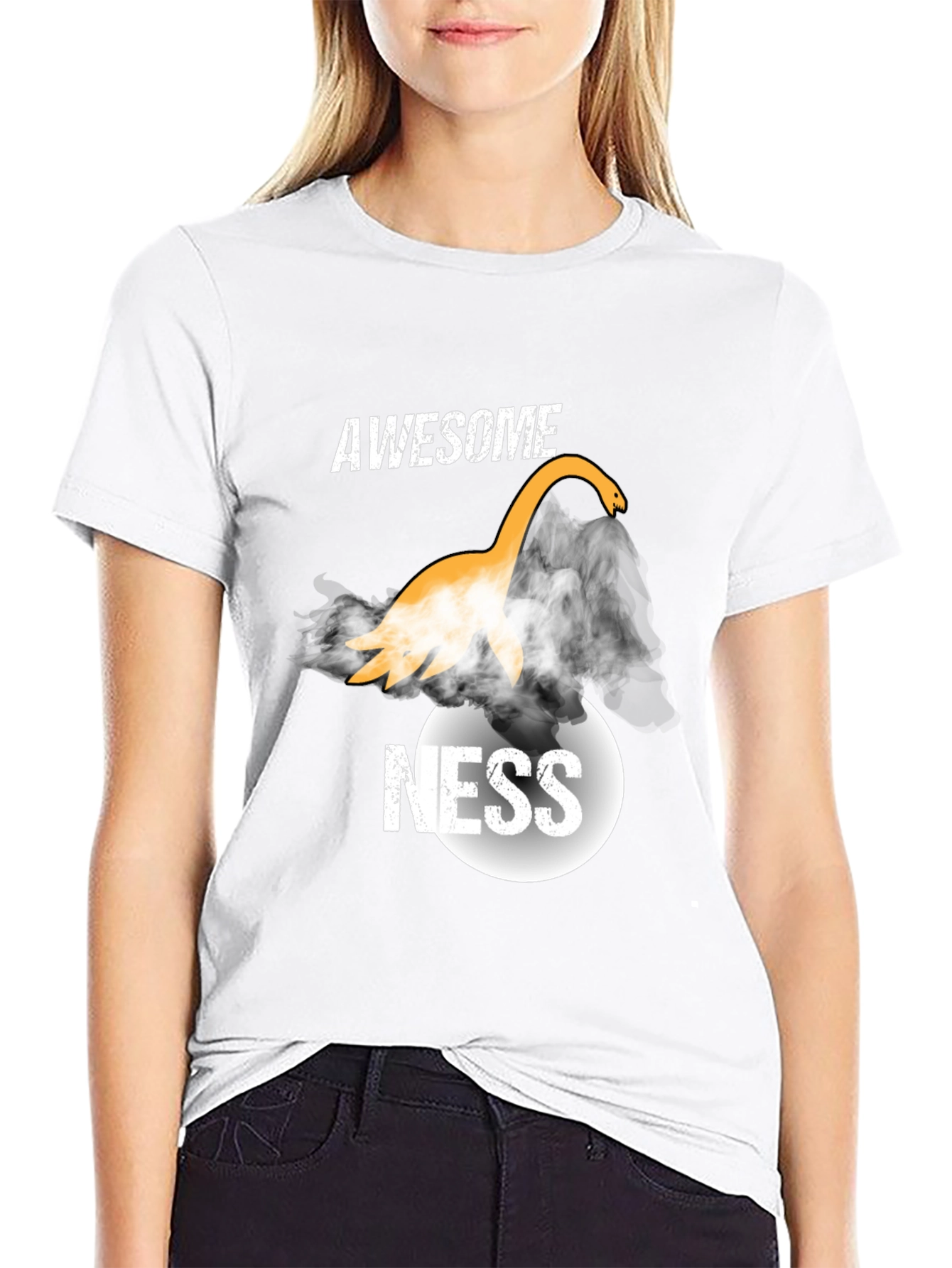 Awesome Ness Loch Ness Monster Graphic T-Shirt