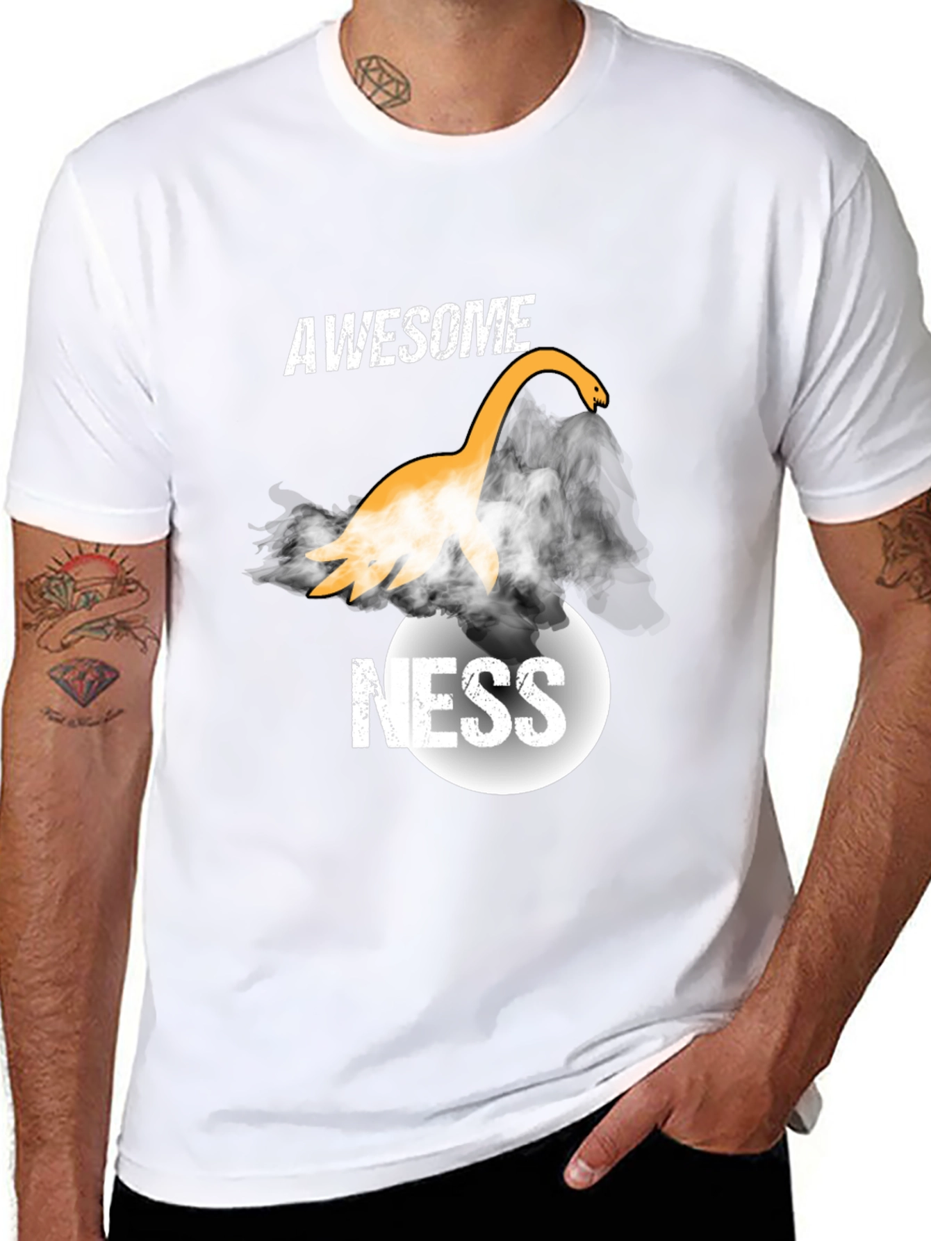 Awesome Ness Loch Ness Monster Graphic T-Shirt