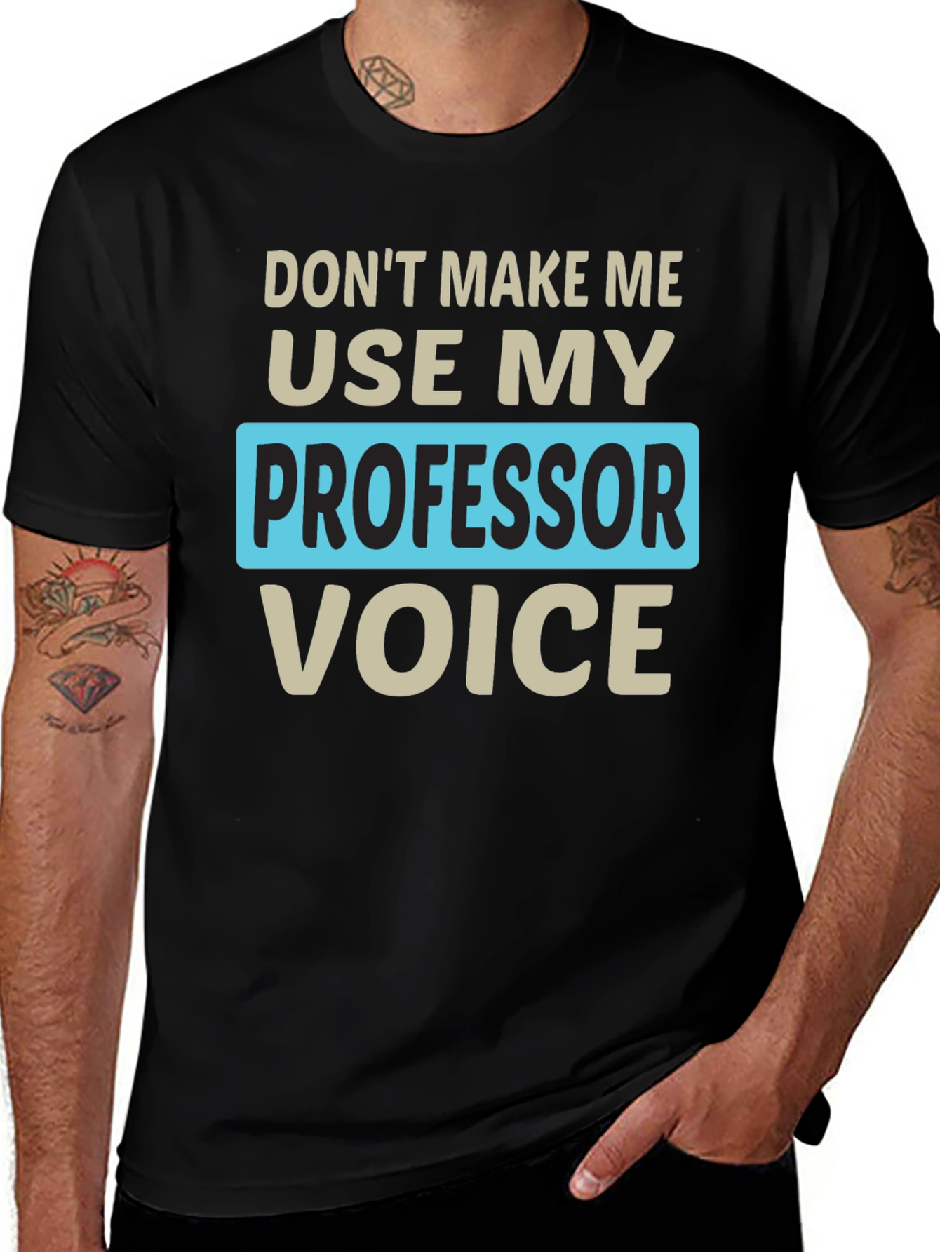 Professor Voice T-Shirt Funny Teacher Gift