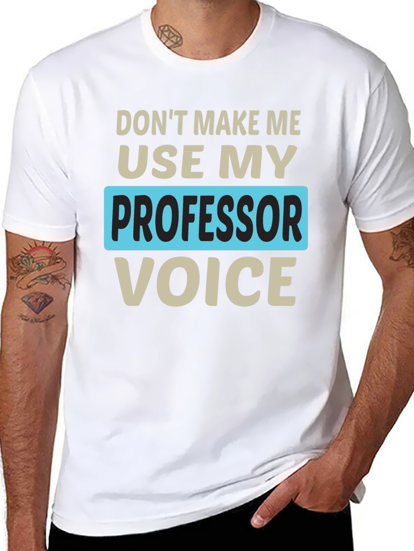 Professor Voice T-Shirt Funny Teacher Gift