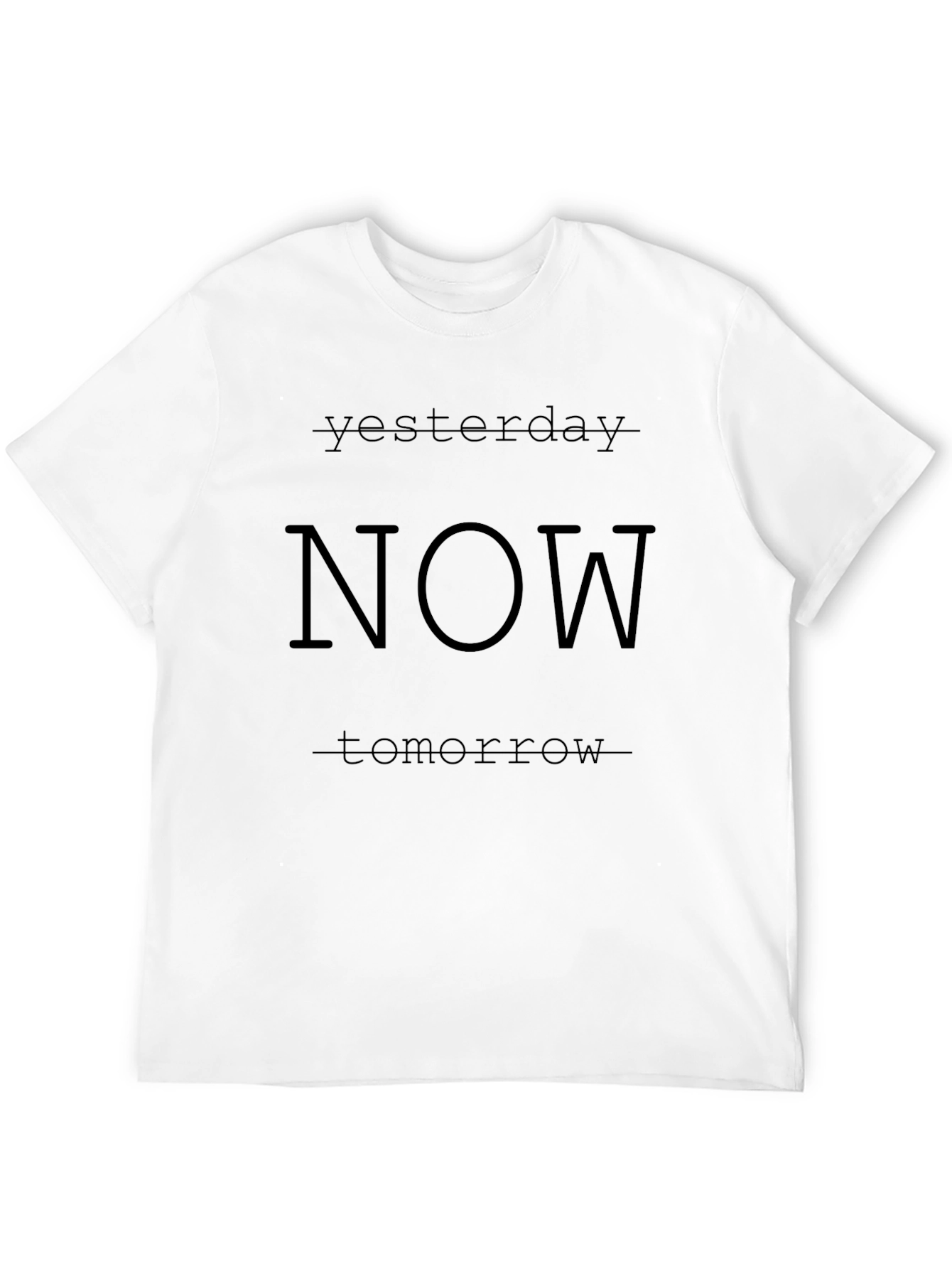 Now T-Shirt - Black Graphic Tee