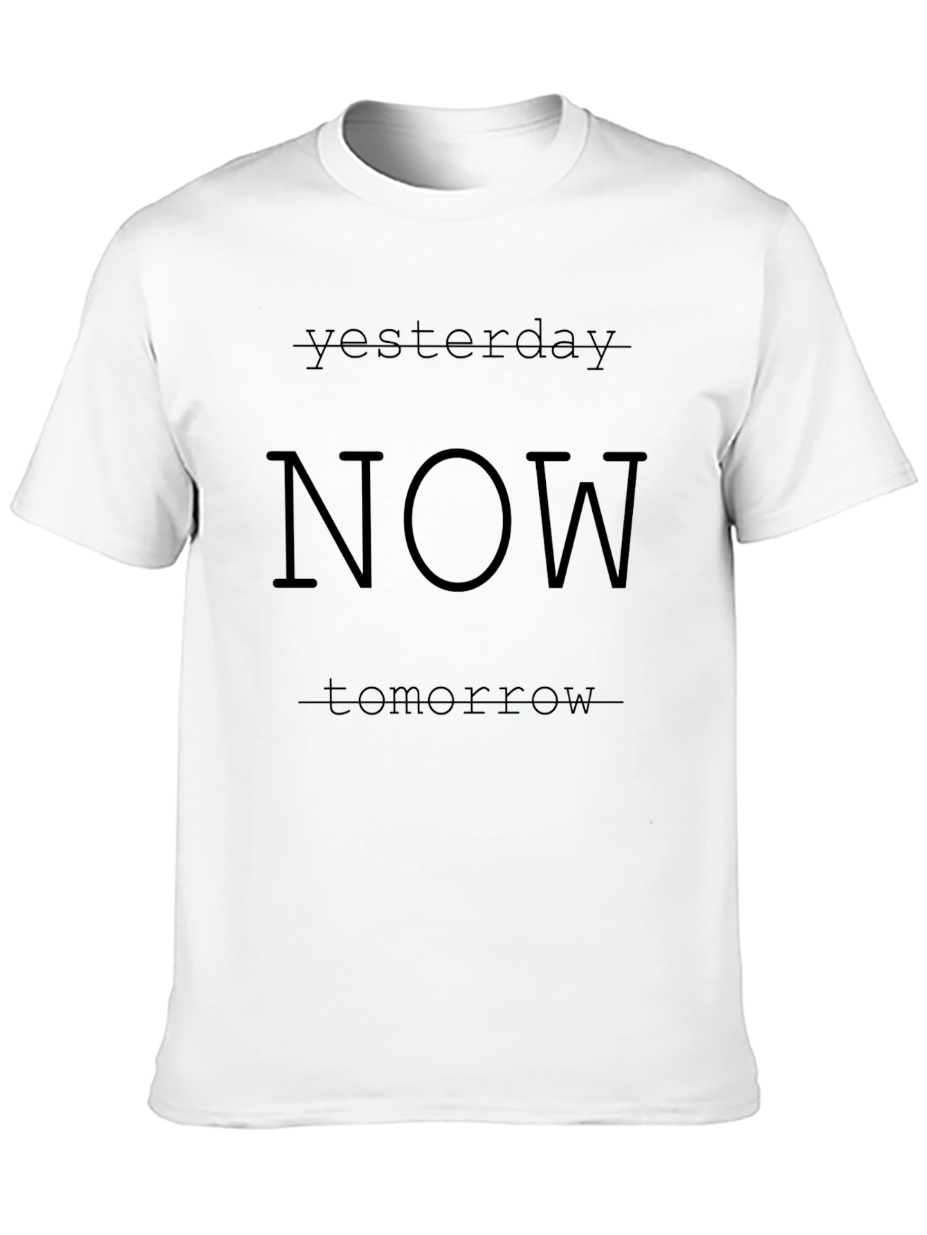 Now T-Shirt - Black Graphic Tee