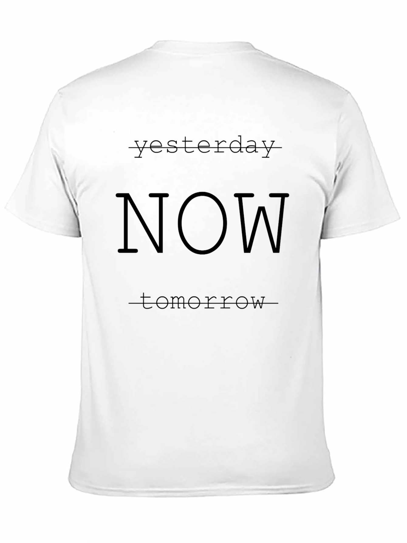 Now T-Shirt - Black Graphic Tee