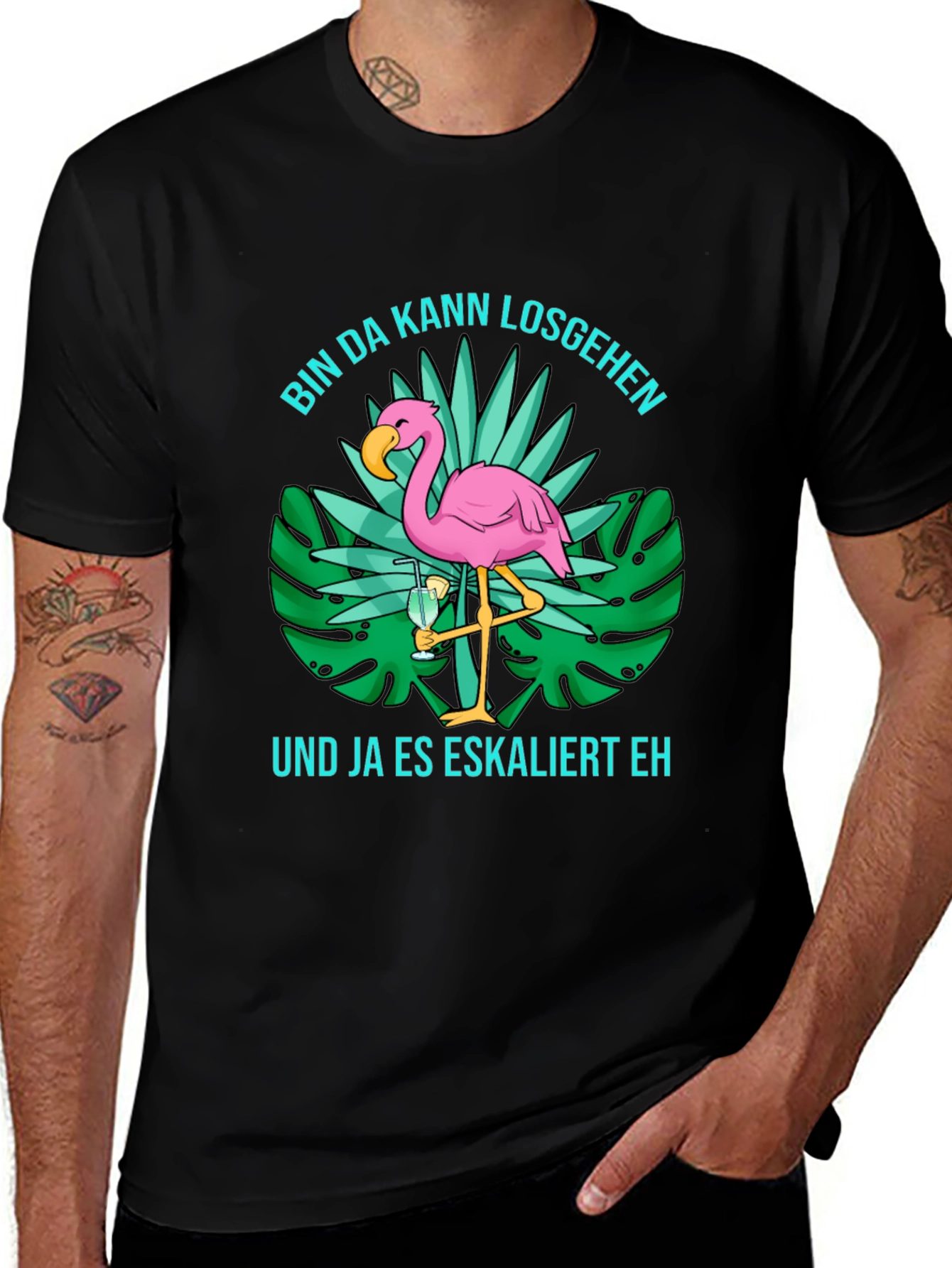 Tropical Flamingo T-Shirt: Party Ready!