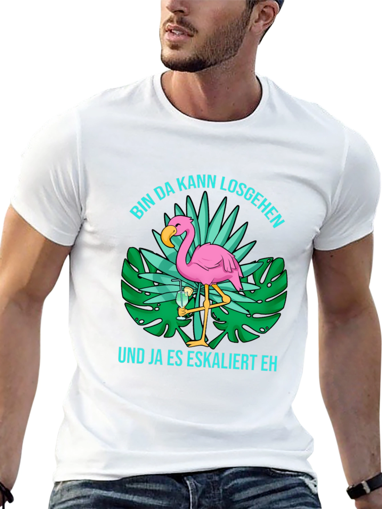 Tropical Flamingo T-Shirt: Party Ready!