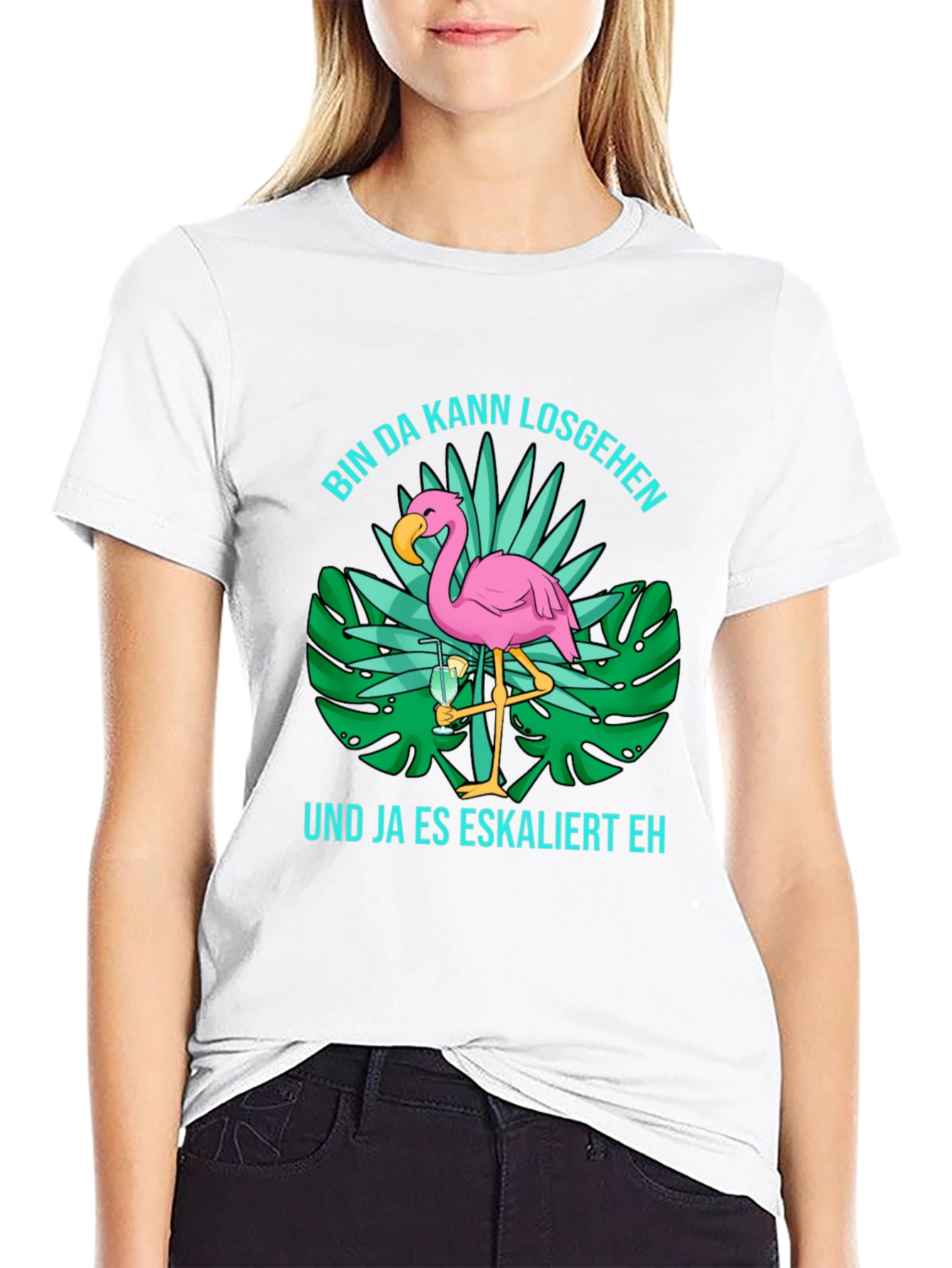 Tropical Flamingo T-Shirt: Party Ready!