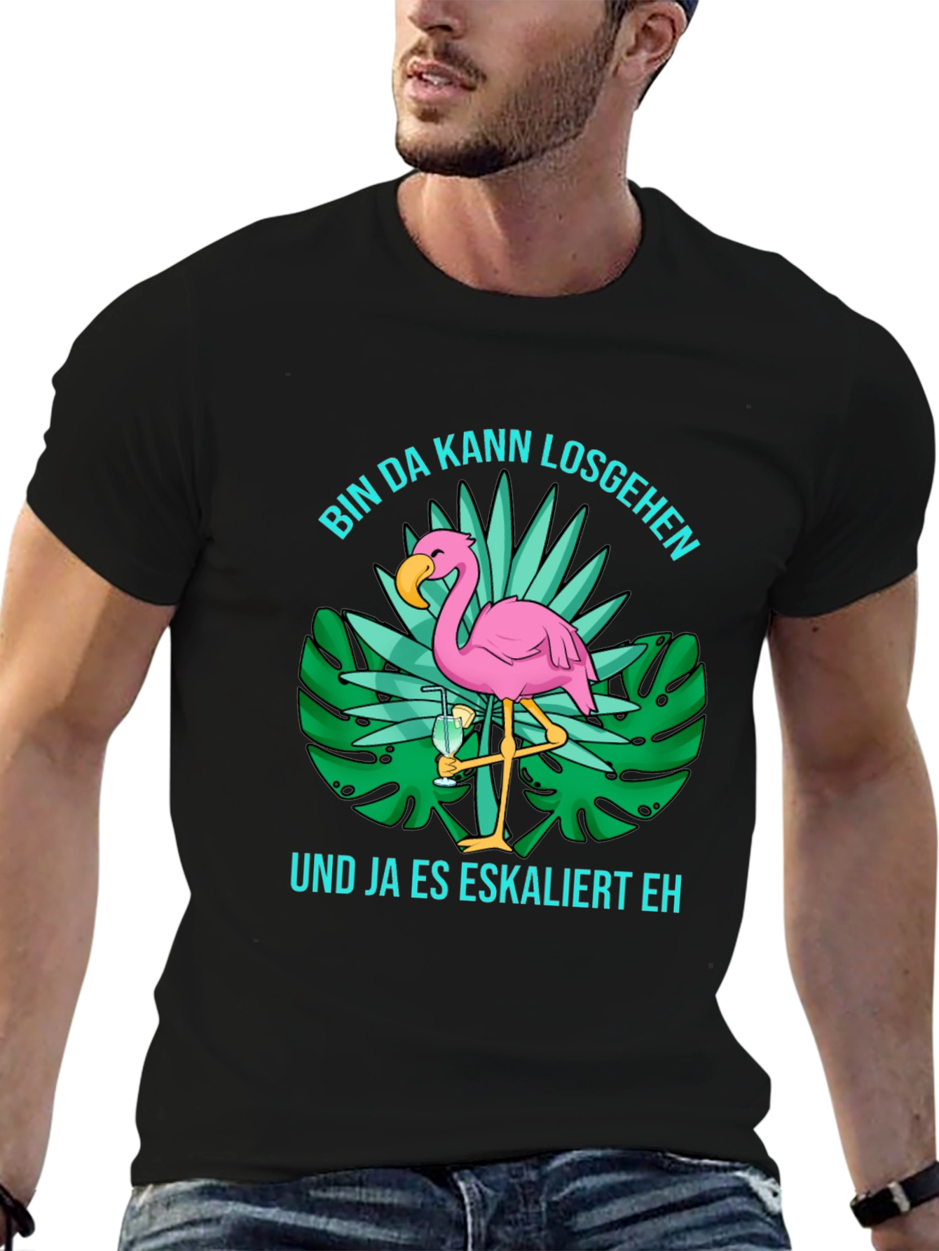 Tropical Flamingo T-Shirt: Party Ready!