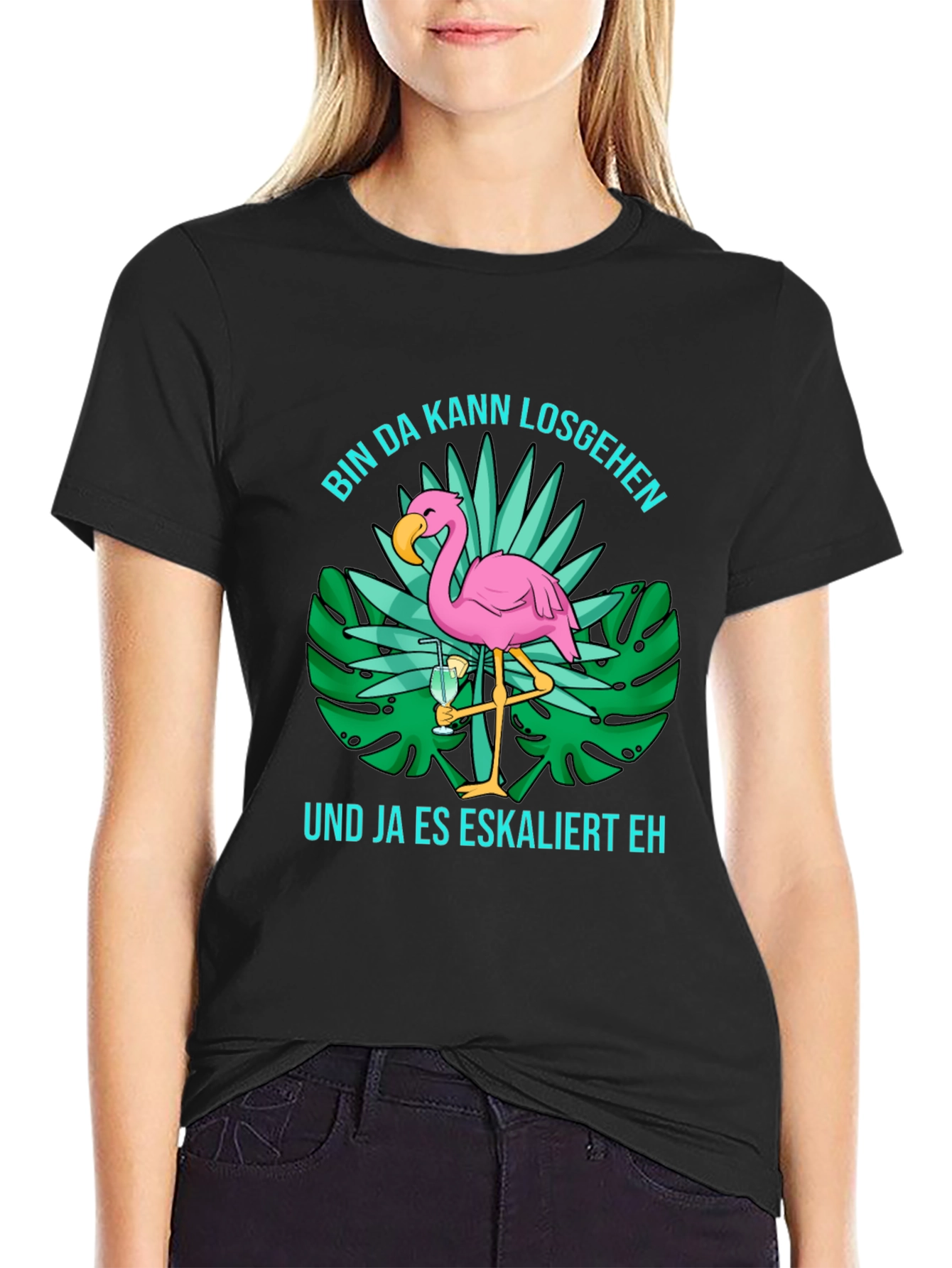 Tropical Flamingo T-Shirt: Party Ready!