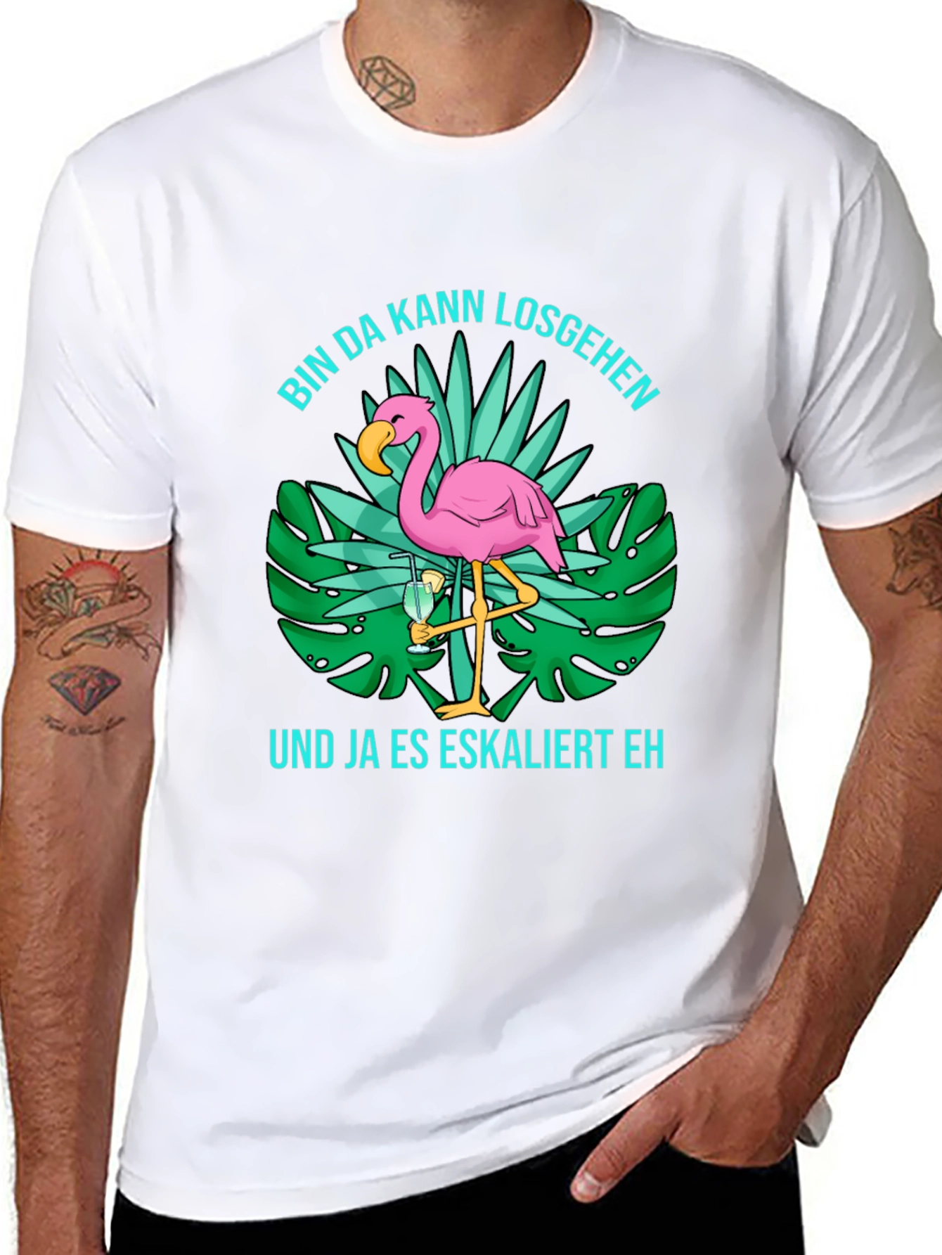 Tropical Flamingo T-Shirt: Party Ready!