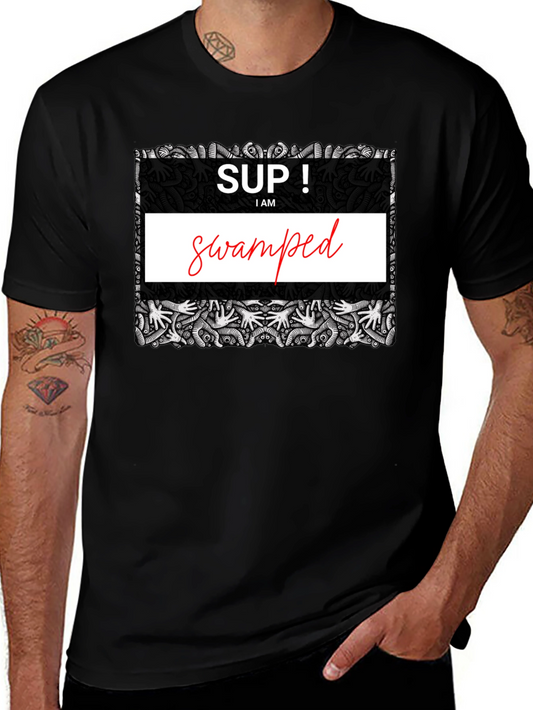 Swamped Graphic Tee - Unique Design Comfortable Fit