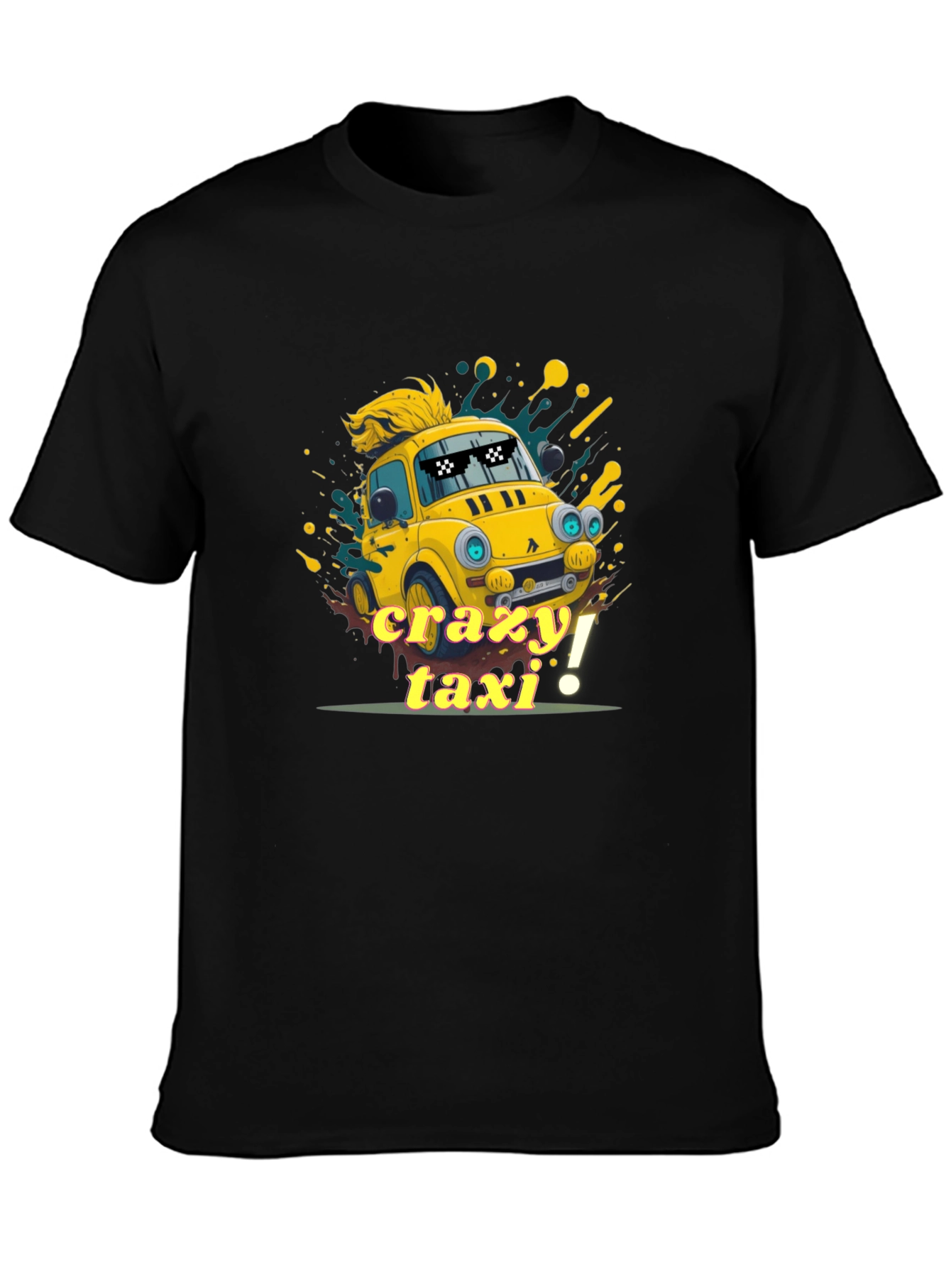 Crazy Taxi Graphic Tee - Quirky Car T-Shirt