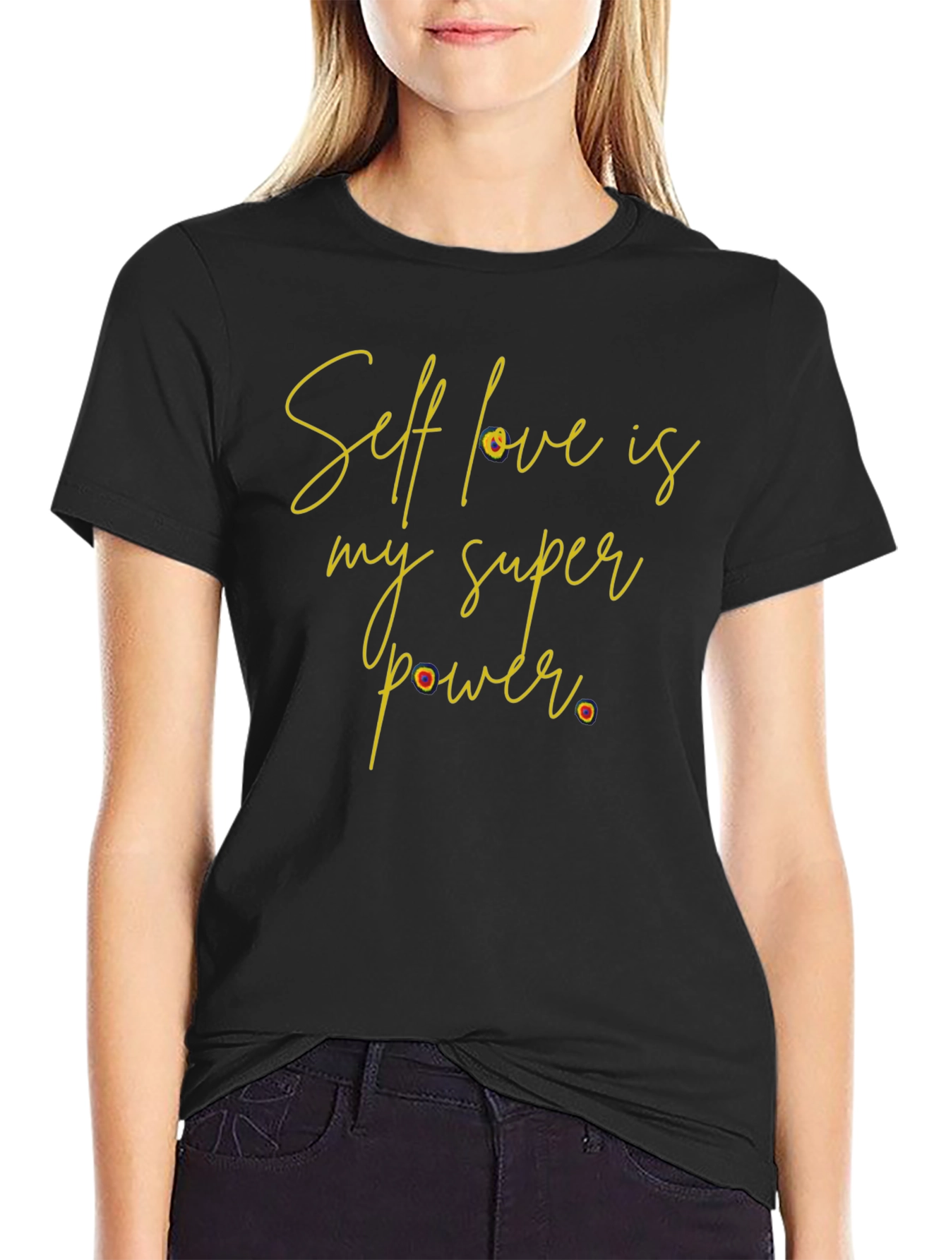Self Love Superpower Black T-Shirt